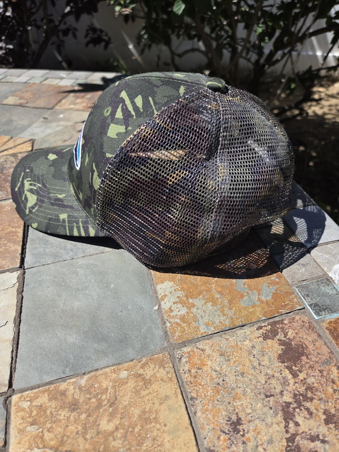 Patagonia Camo Trucker Hat Fish Logo - photo 2