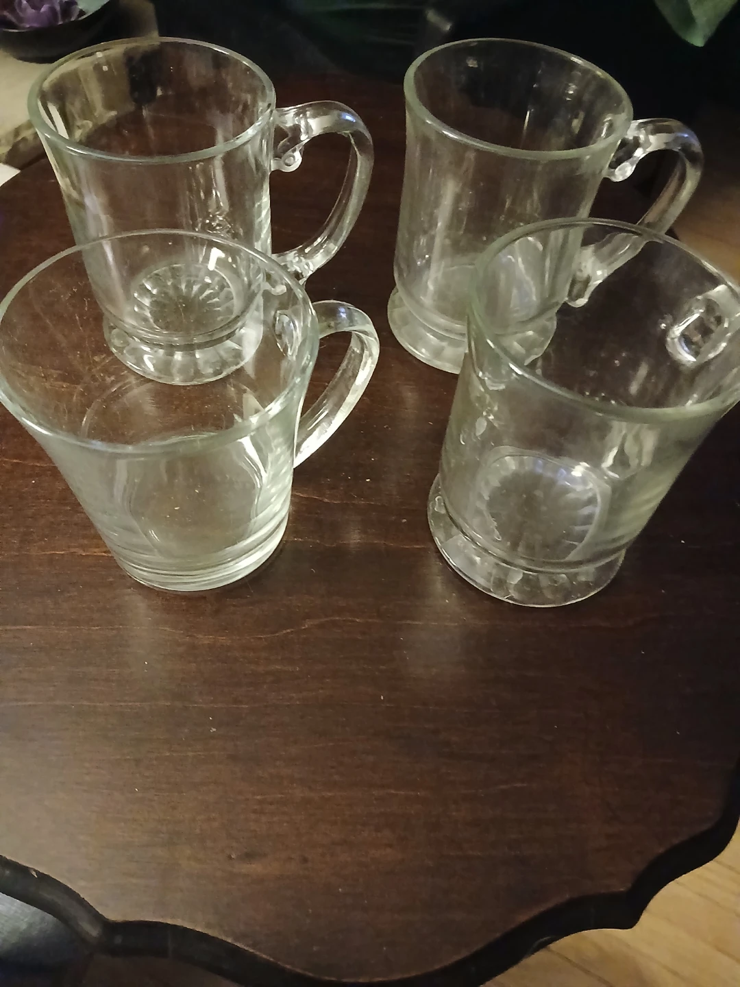 Set of 4 Glass Mugs