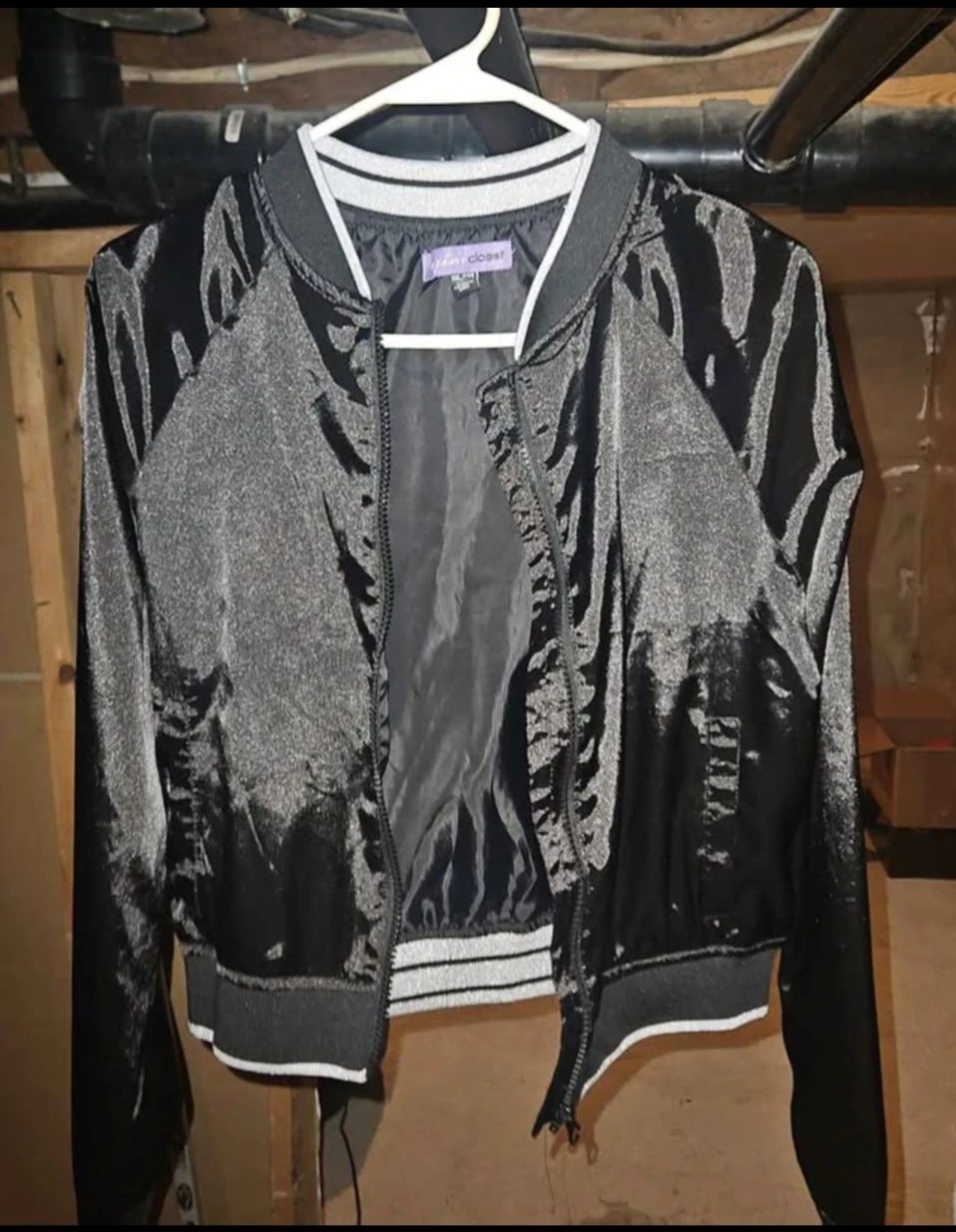 Forever 21 Glitter Bomber Jacket