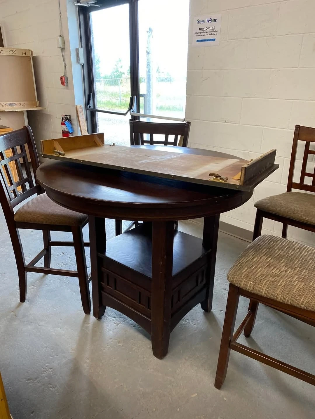 Wooden Dining Table with Chairs