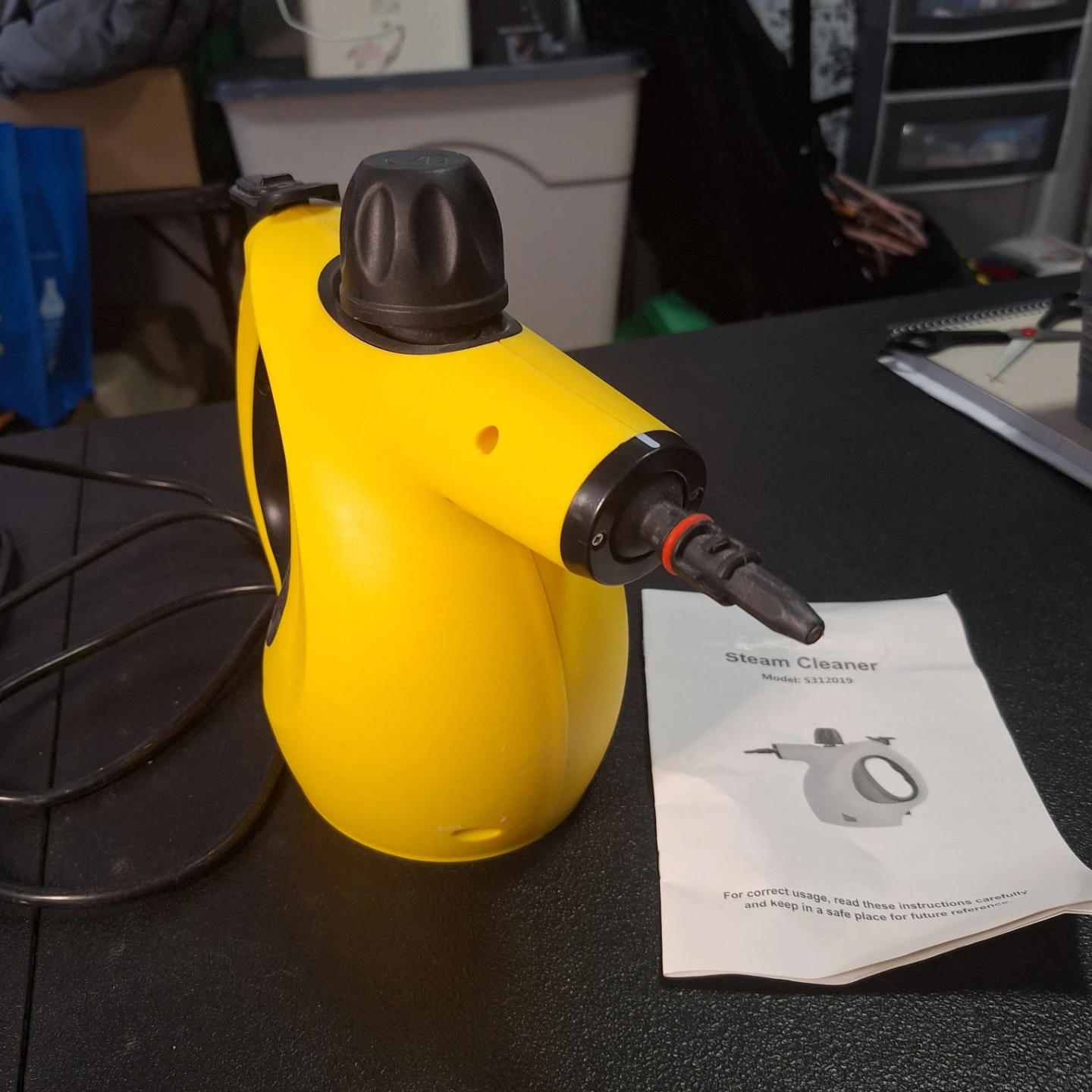 Yellow Handheld Steam Cleaner - photo 4