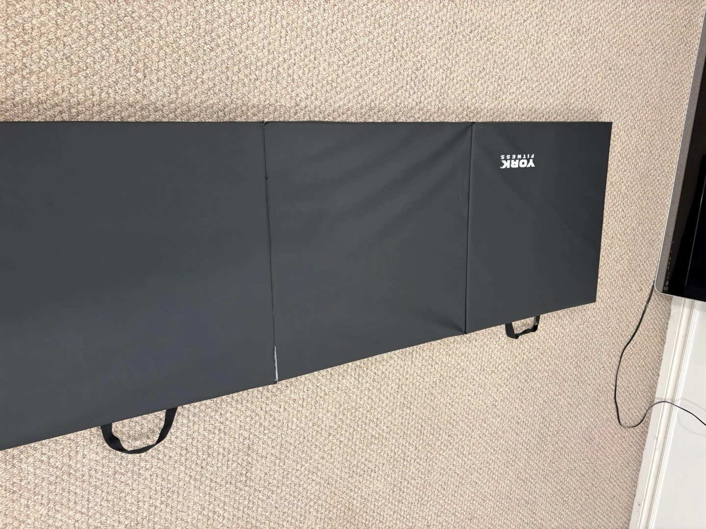 York Fitness Exercise Mat and 25lb Kettlebell