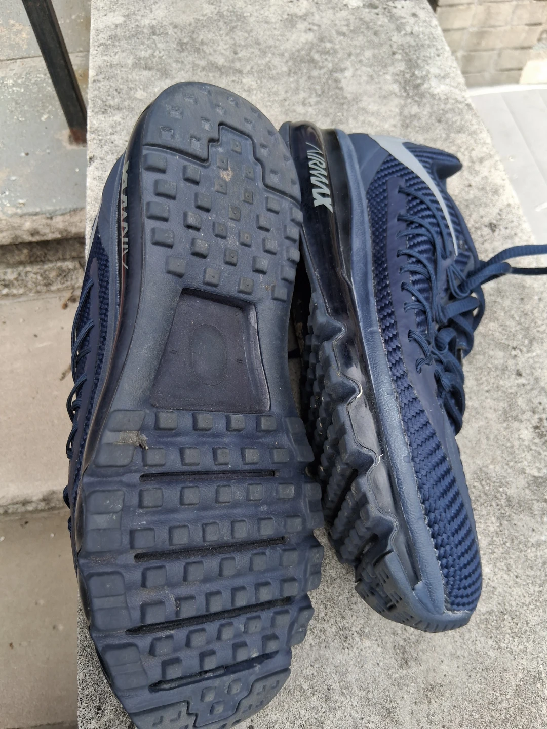 Nike Air Max Running Shoes - Navy Blue - photo 3