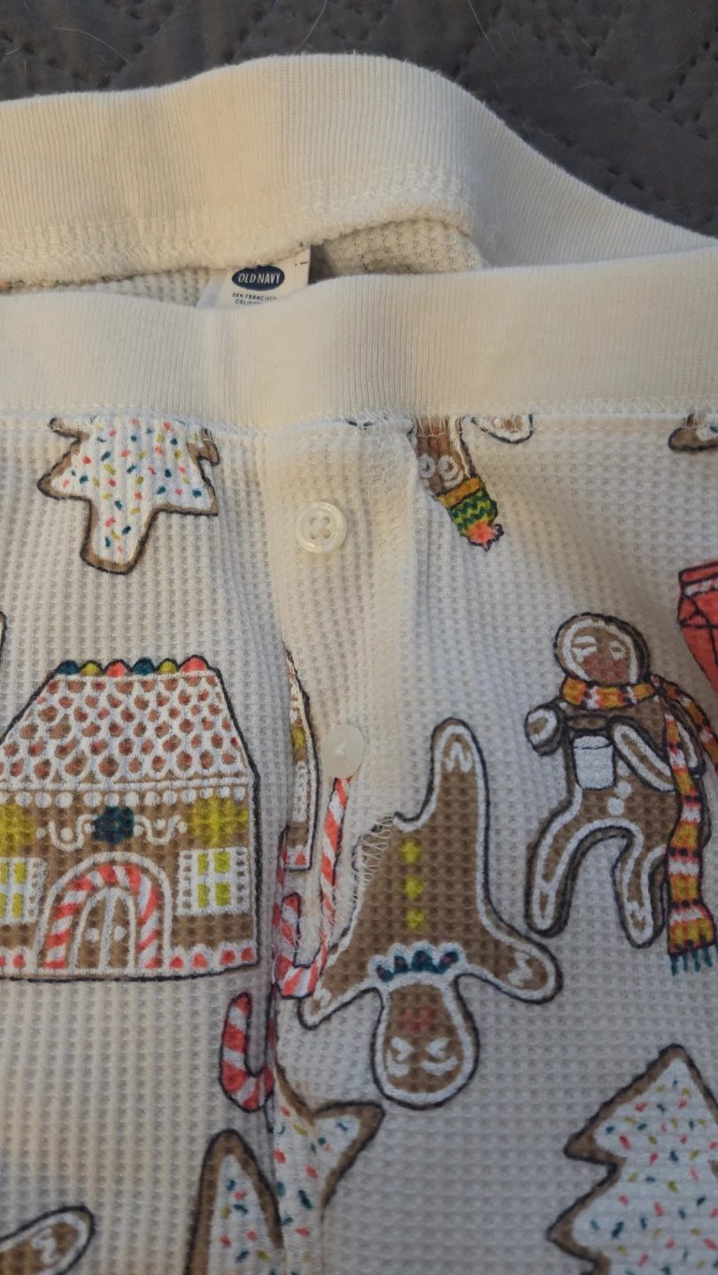 Old Navy Gingerbread Print Pajama Set - XL - photo 4