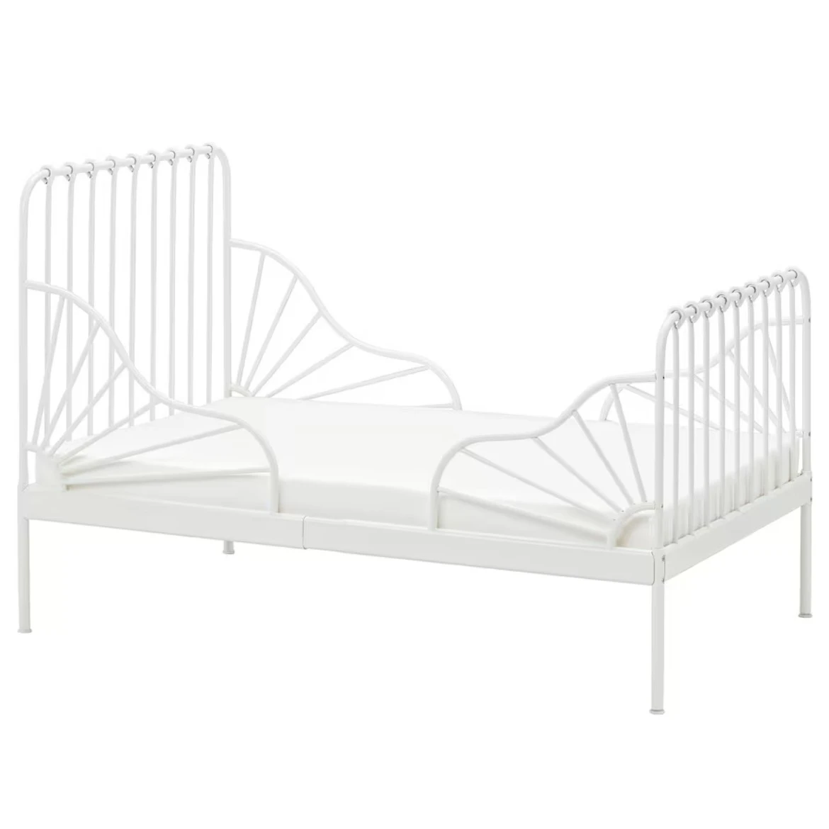 IKEA MINNEN Extendable Bed Frame White - photo 2