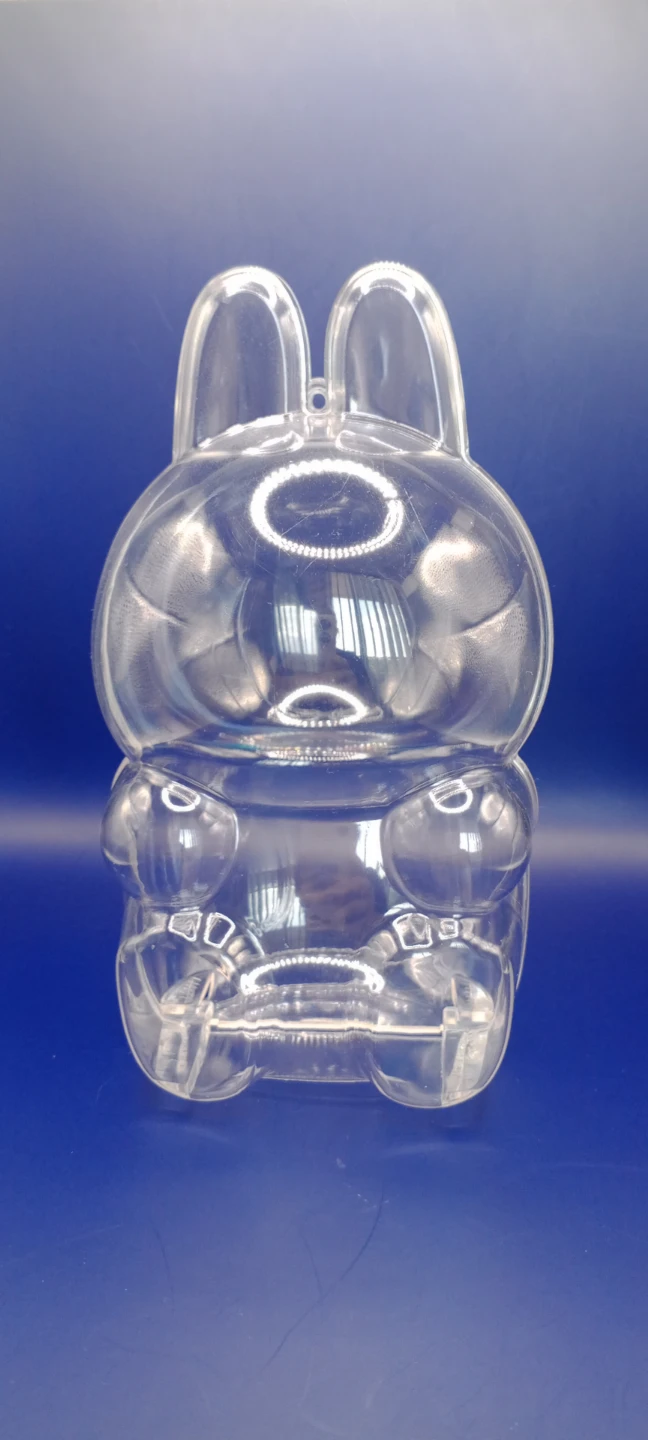 Clear Labubu Shaped Plastic Container