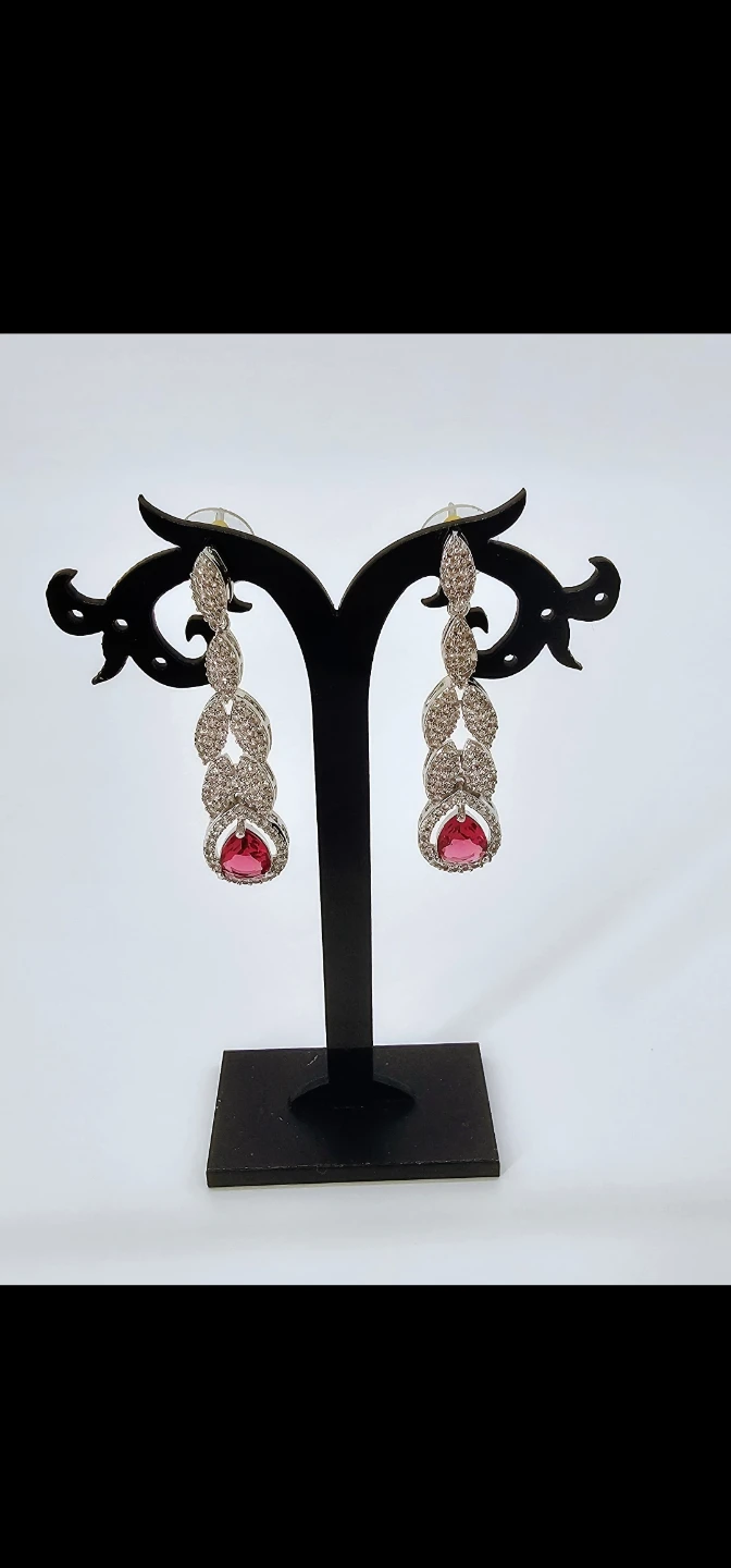 American Diamond Necklace and Earring Set - photo 2