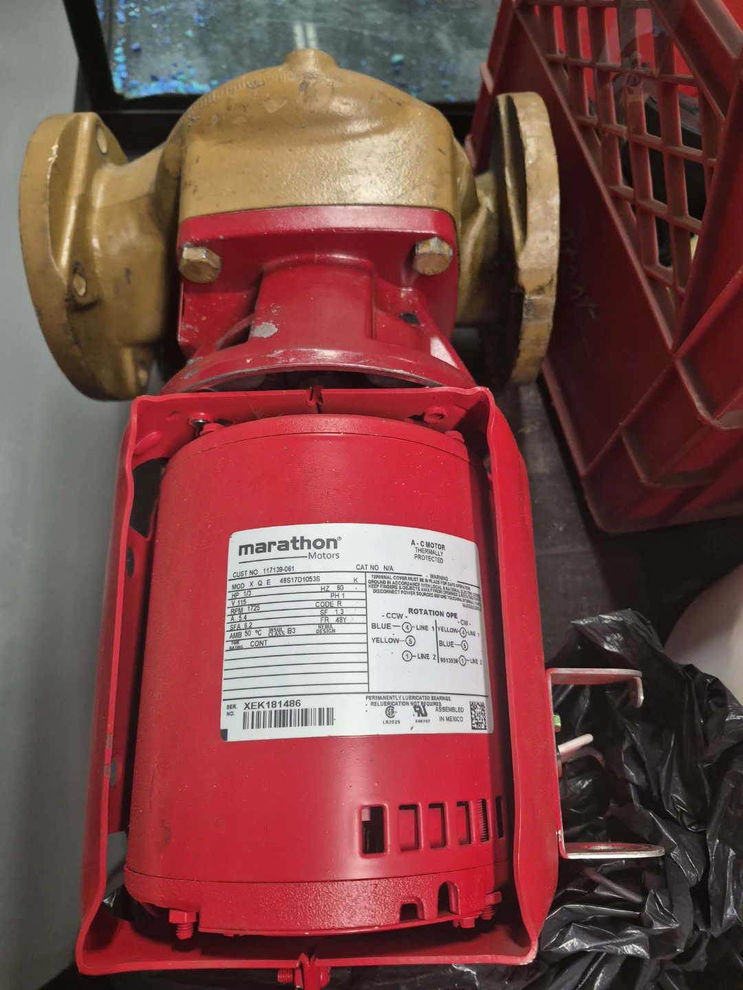 Marathon Motors Pump Motor