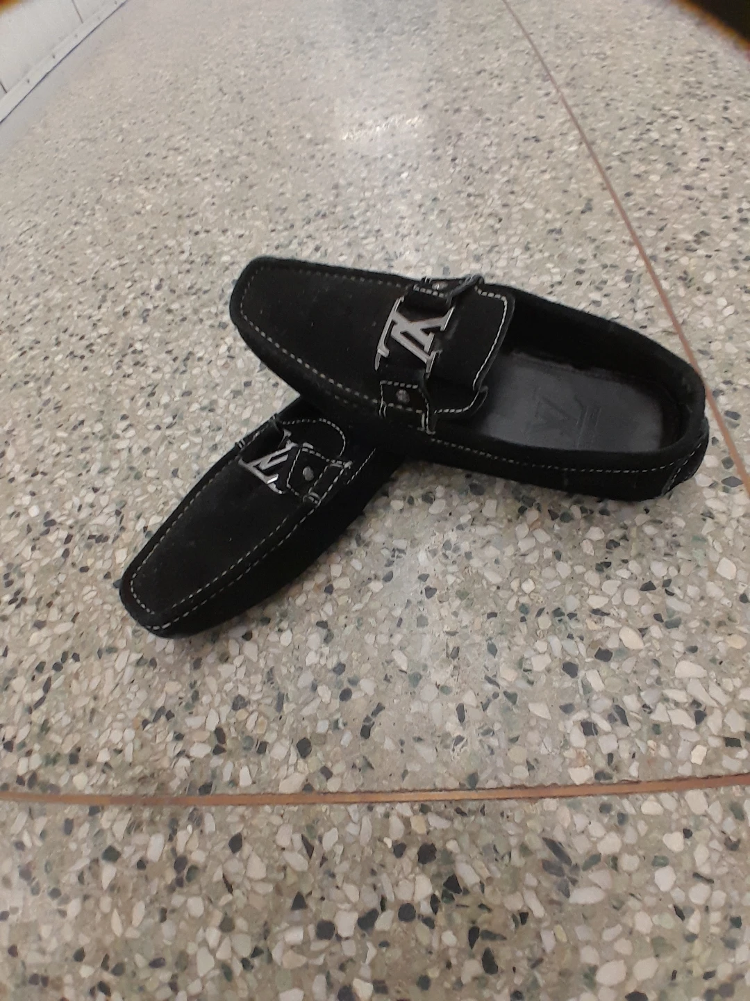 Louis Vuitton Black Suede Loafers Men's Size 9 - photo 4