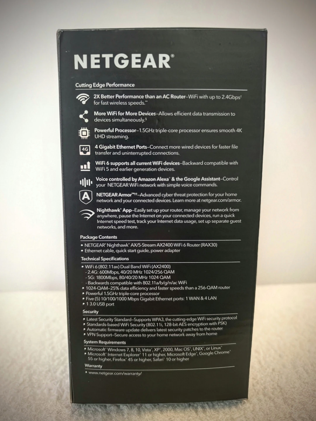 NETGEAR Nighthawk AX2400 WiFi 6 Router - photo 5