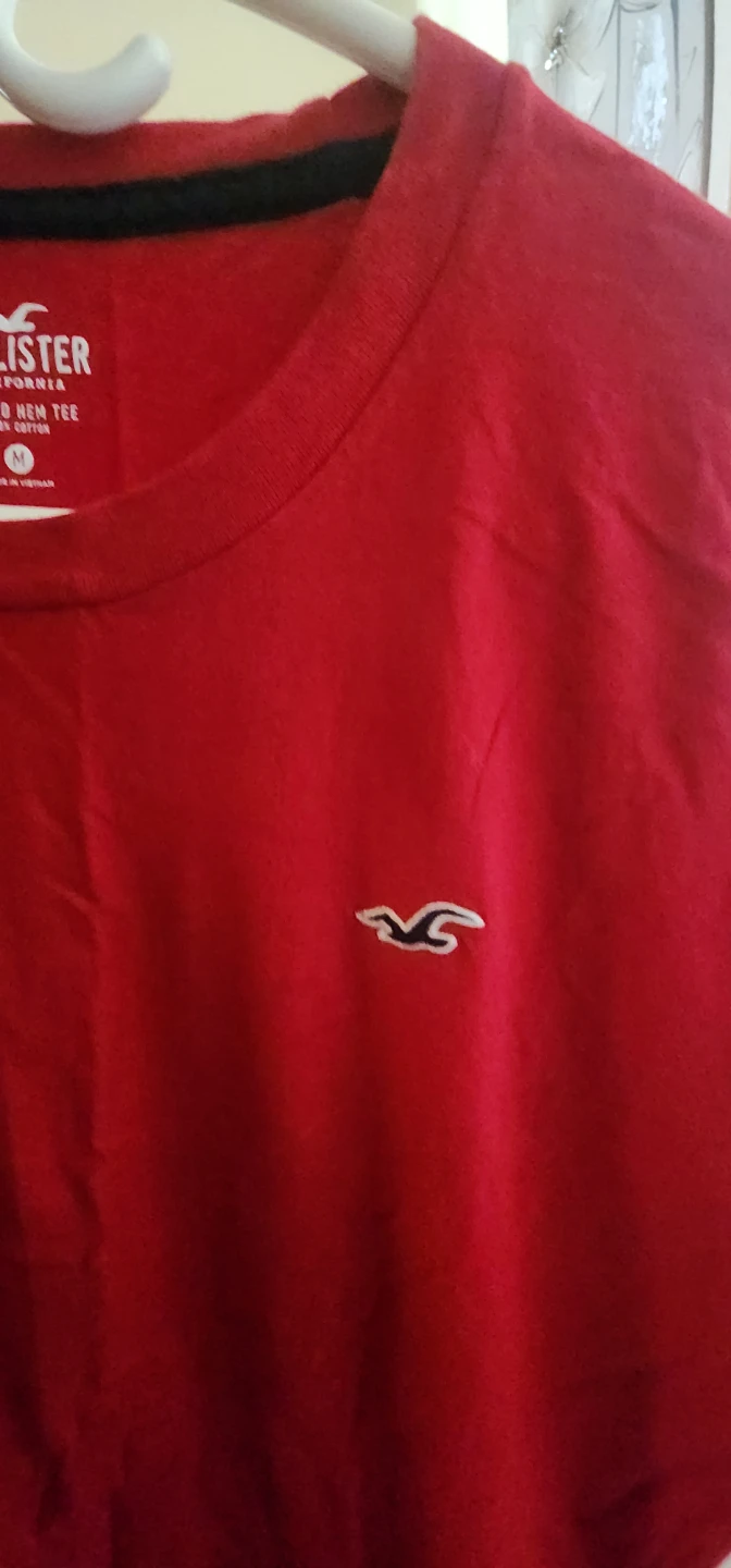 Men's Hollister Red Cotton T-Shirt - photo 4