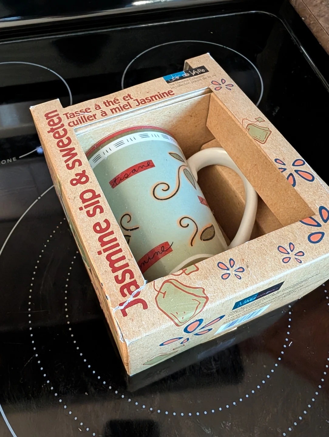 Joie de Vivre Jasmine Tea Mug & Honey Spoon Set - photo 3