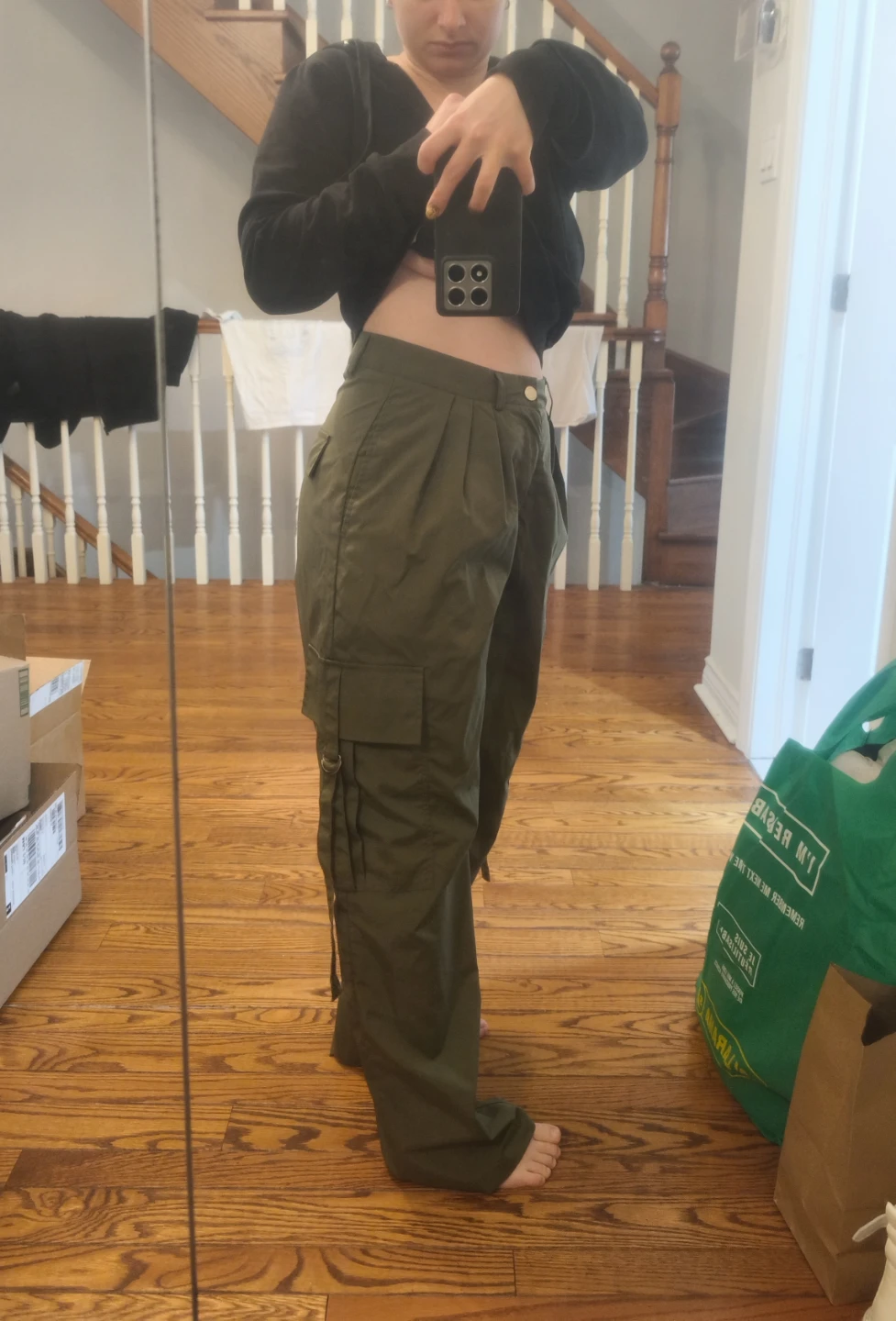 Olive Green Cargo Pants - photo 2