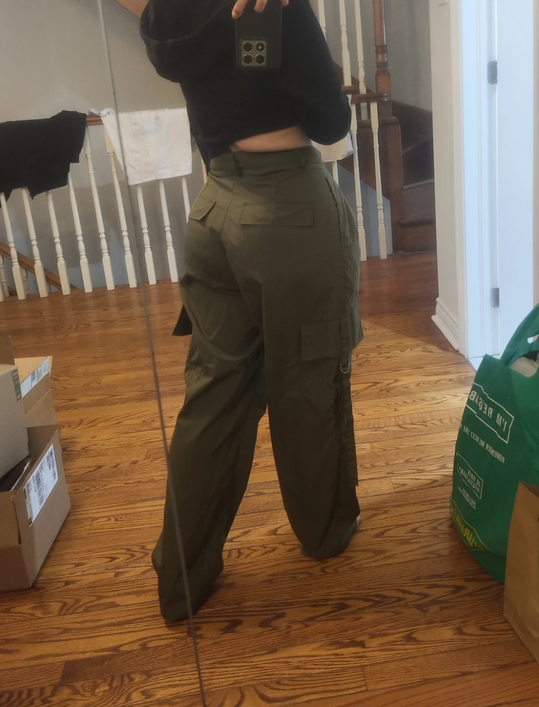 Olive Green Cargo Pants - photo 4