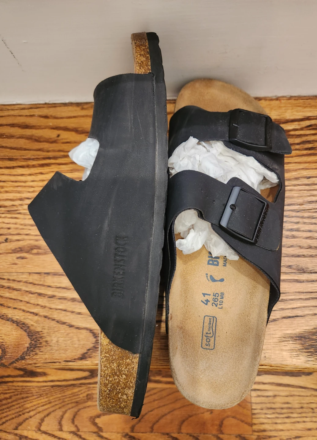 Birkenstock Arizona Black Sandals Size 41 - photo 2