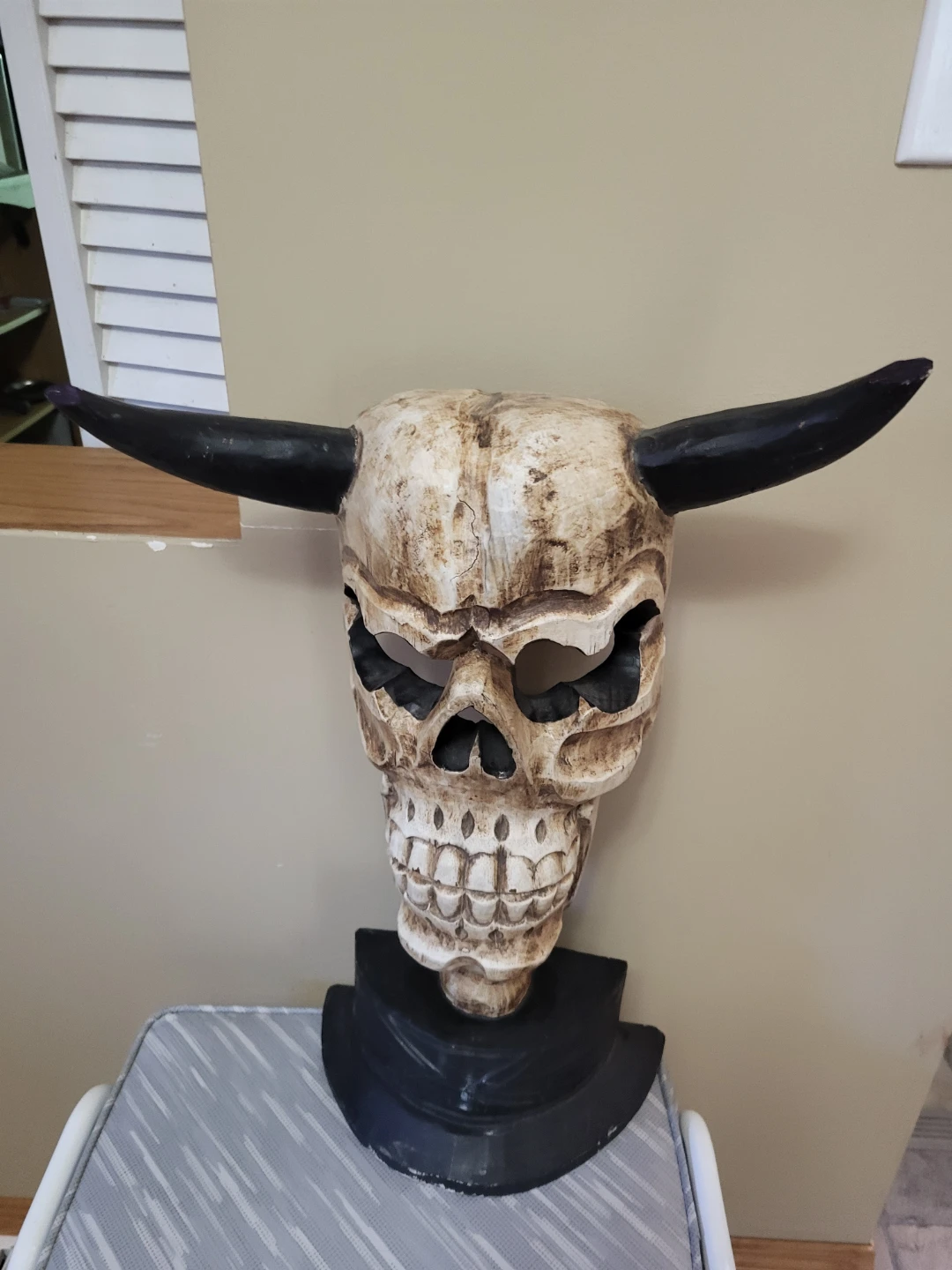 Decorative Skull Mask with Horns - photo 3