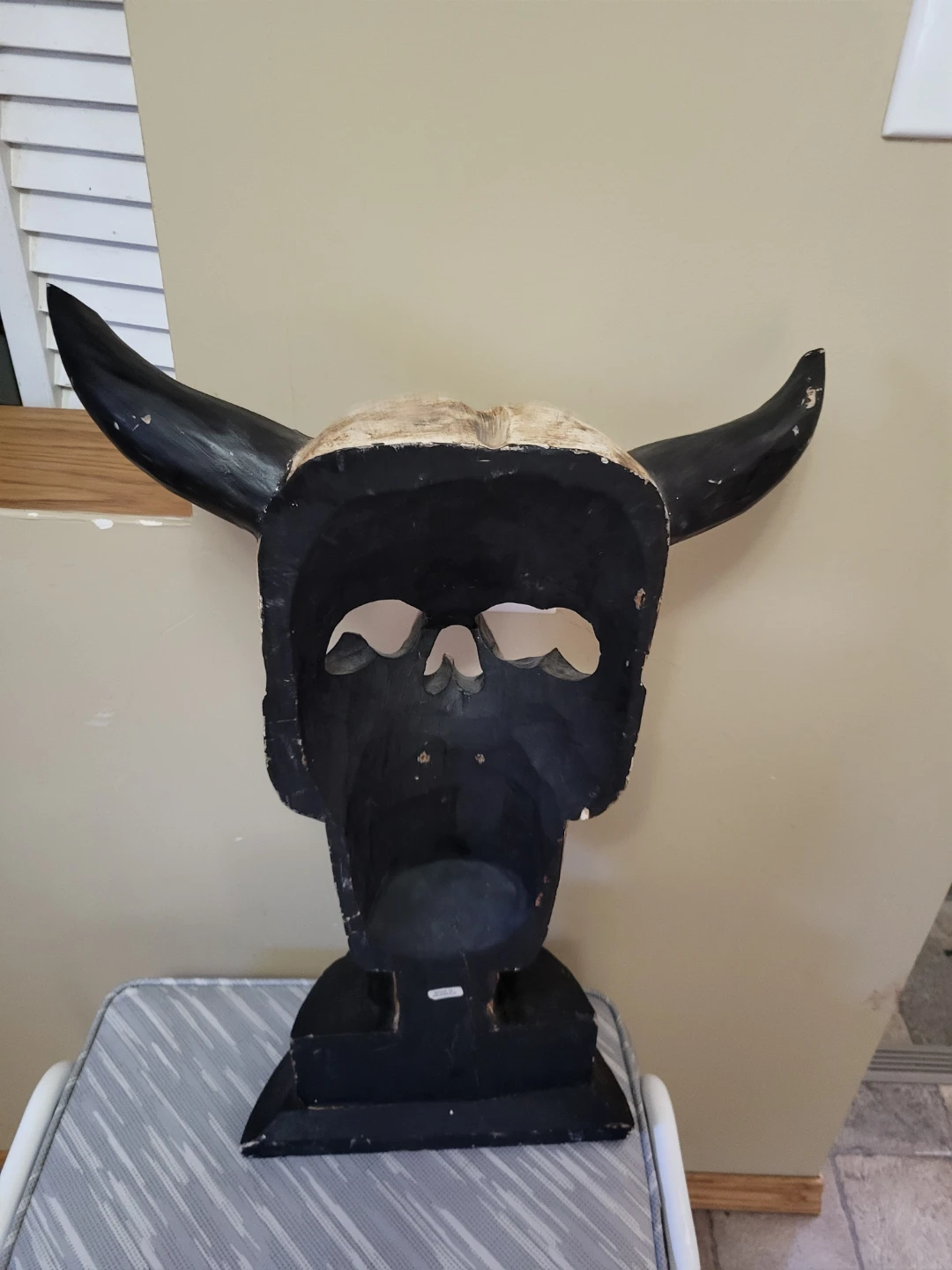Decorative Skull Mask with Horns - photo 4