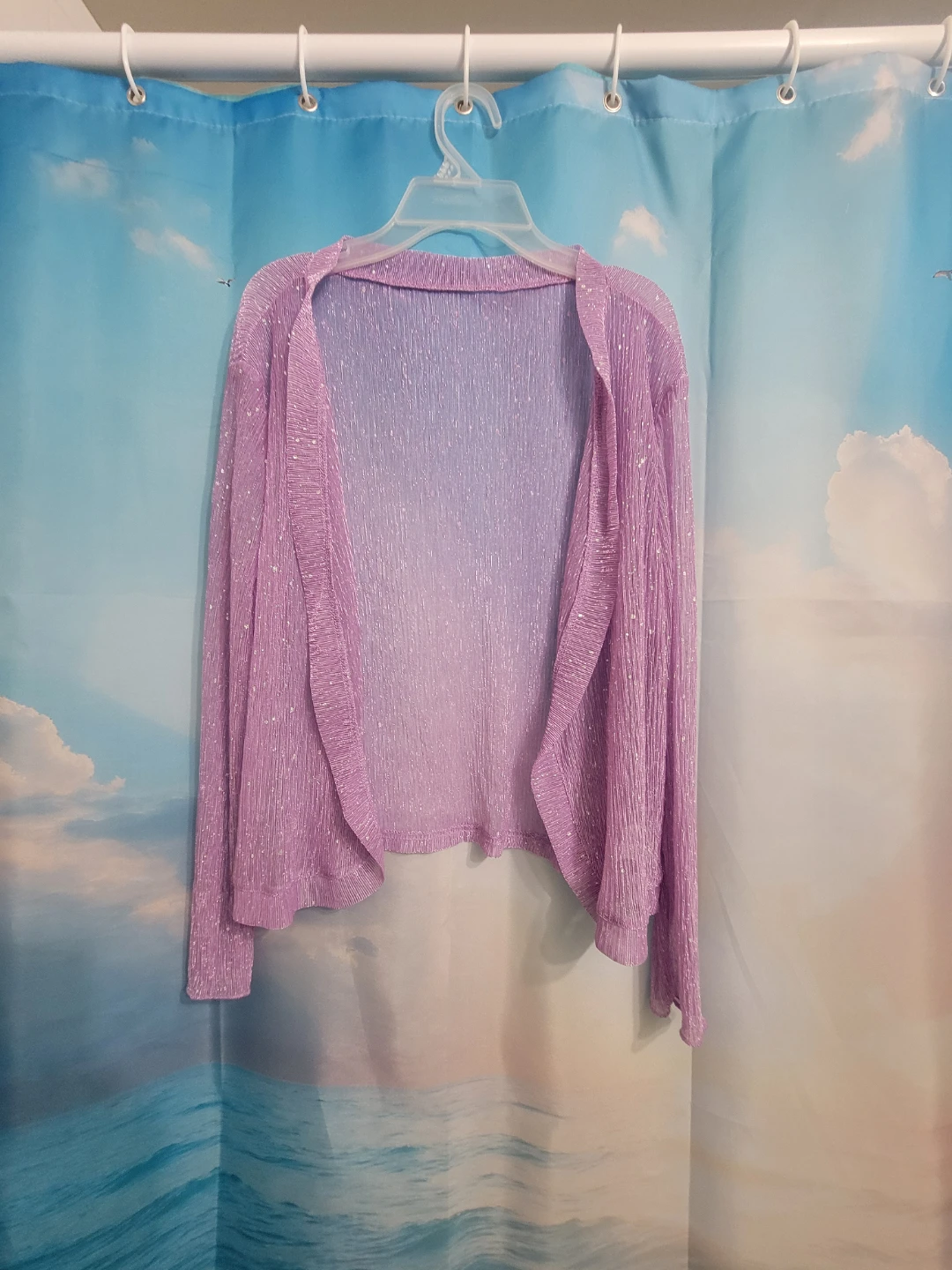 Sparkly Lavender Cardigan - photo 2
