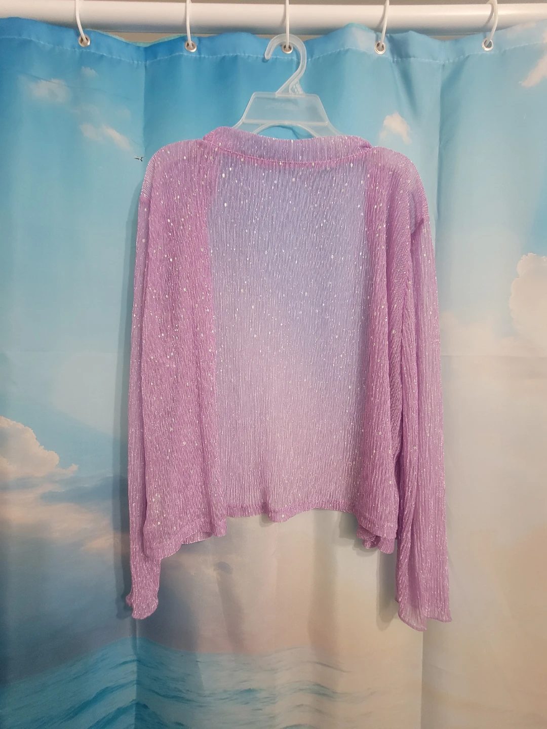 Sparkly Lavender Cardigan - photo 3