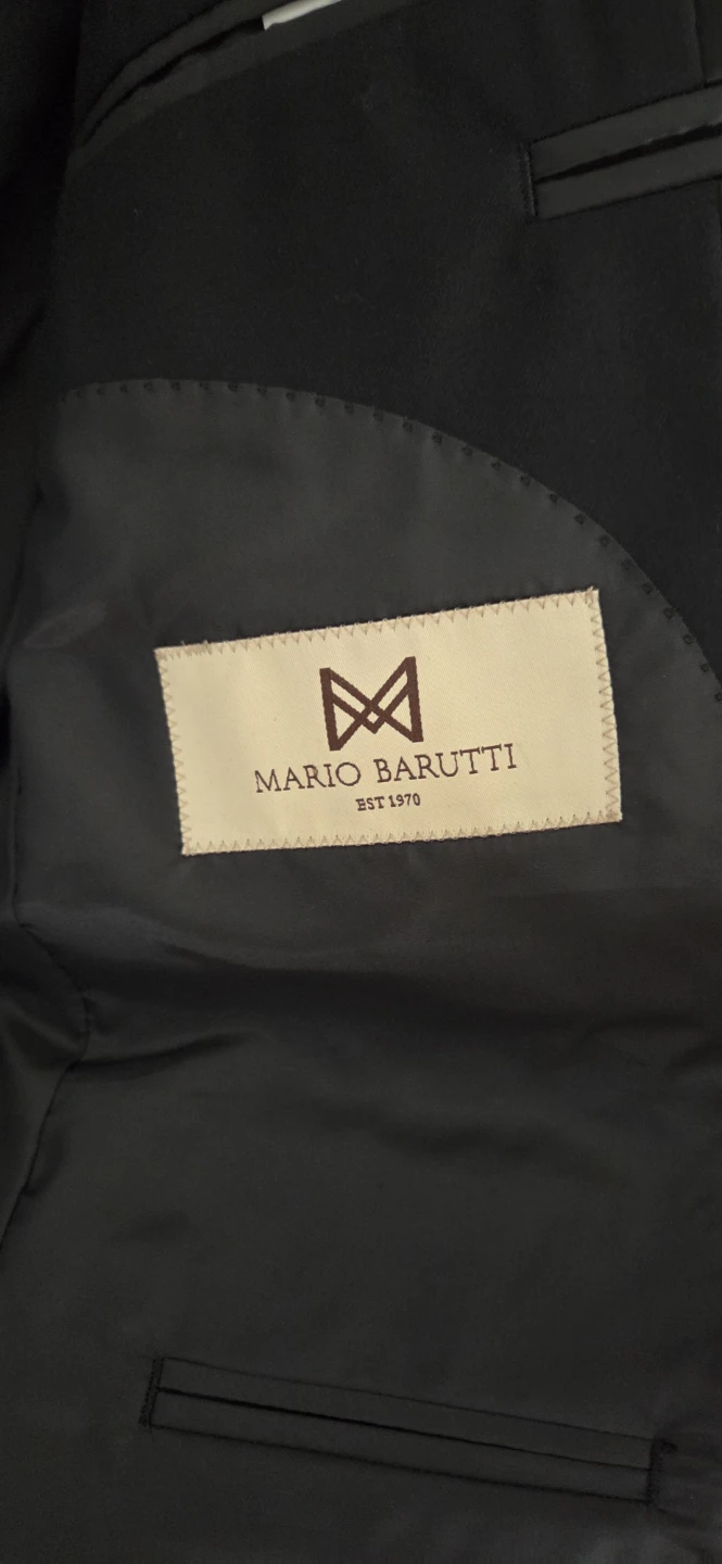Mario Barutti Men's Black Suit Size 50 - photo 2