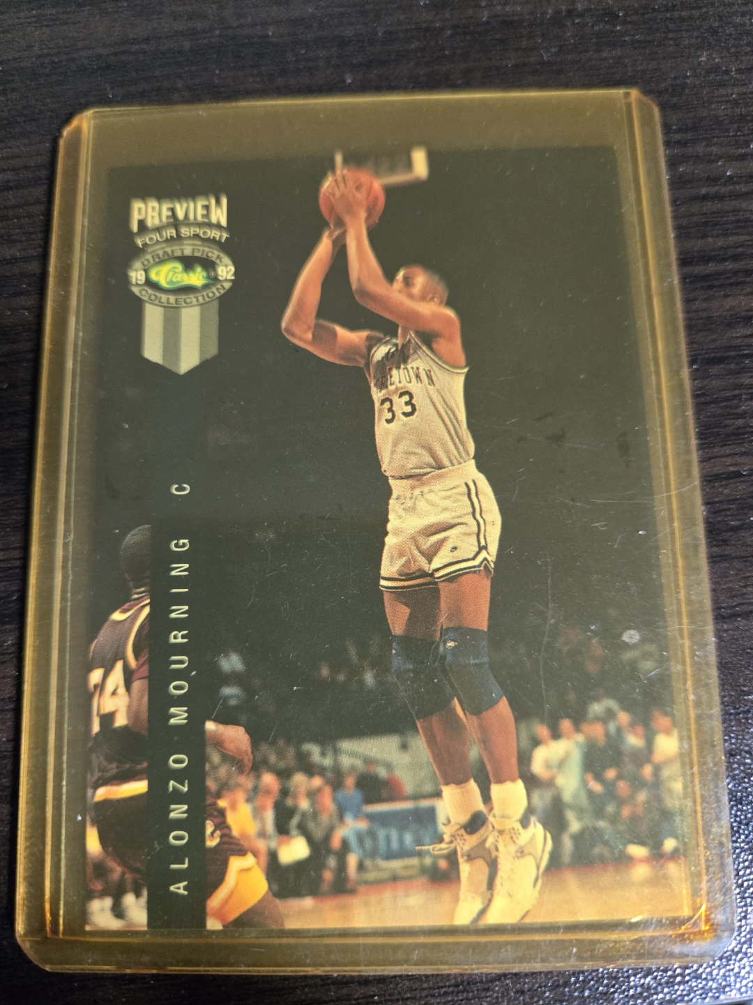1992 Classic Four Sport Draft Pick Card - Alonzo Mourning