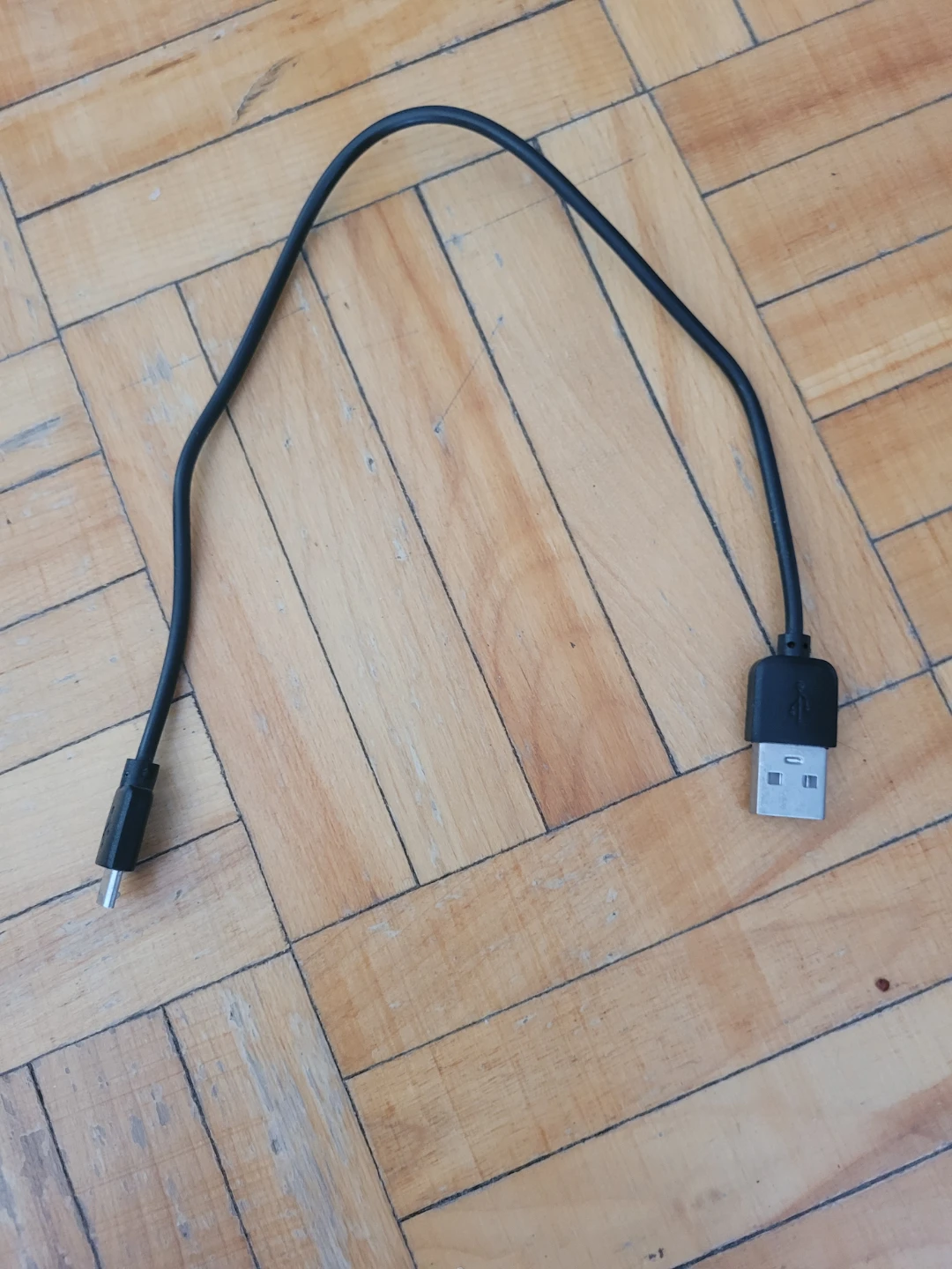 Black USB to Micro USB Cable - photo 2