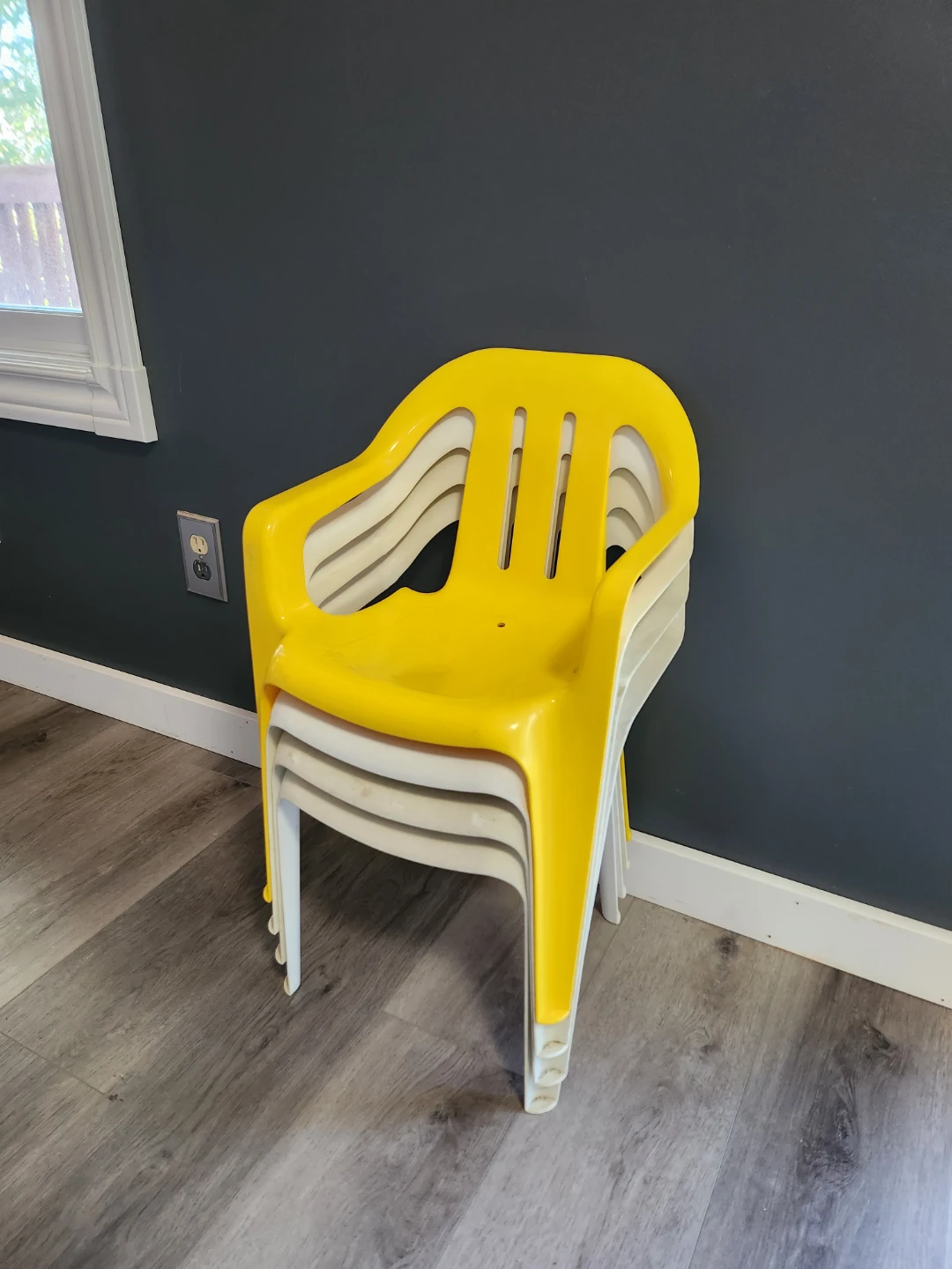 Kids Patio Chairs Stackable- (Set of 4)