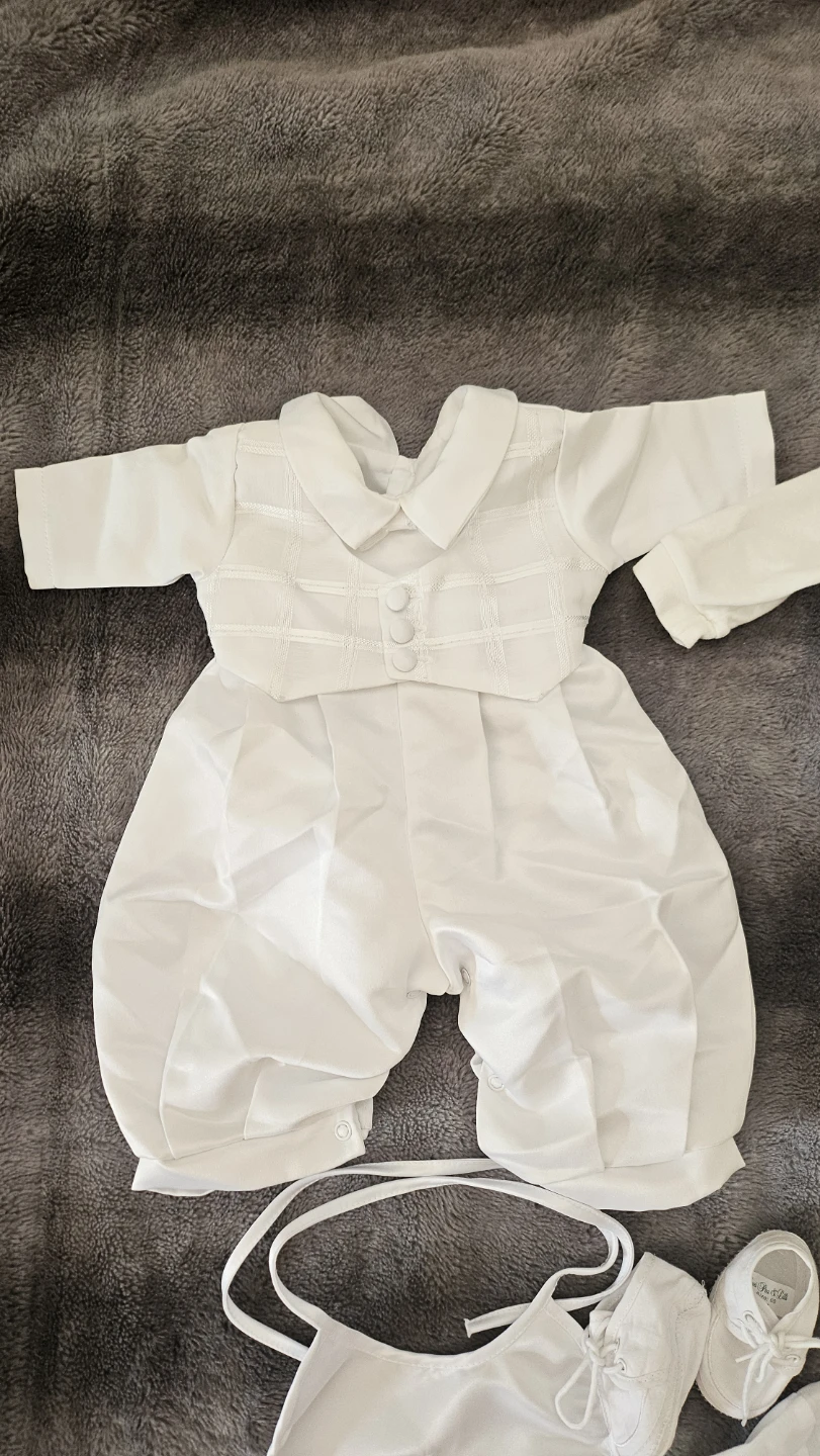 Baby Boy Baptism Outfit Set - photo 2