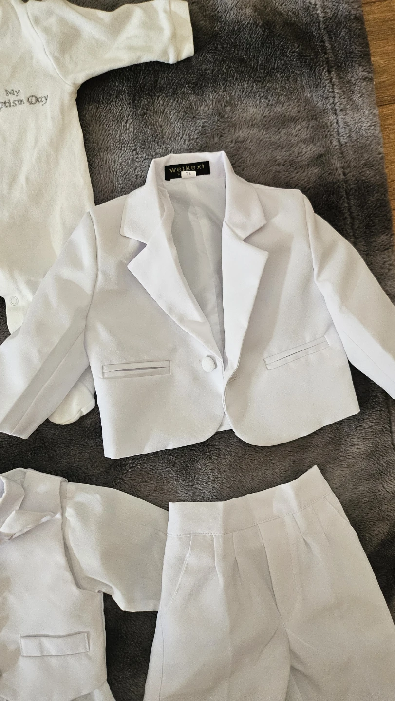 Baby Boy Baptism Outfit Set - photo 4