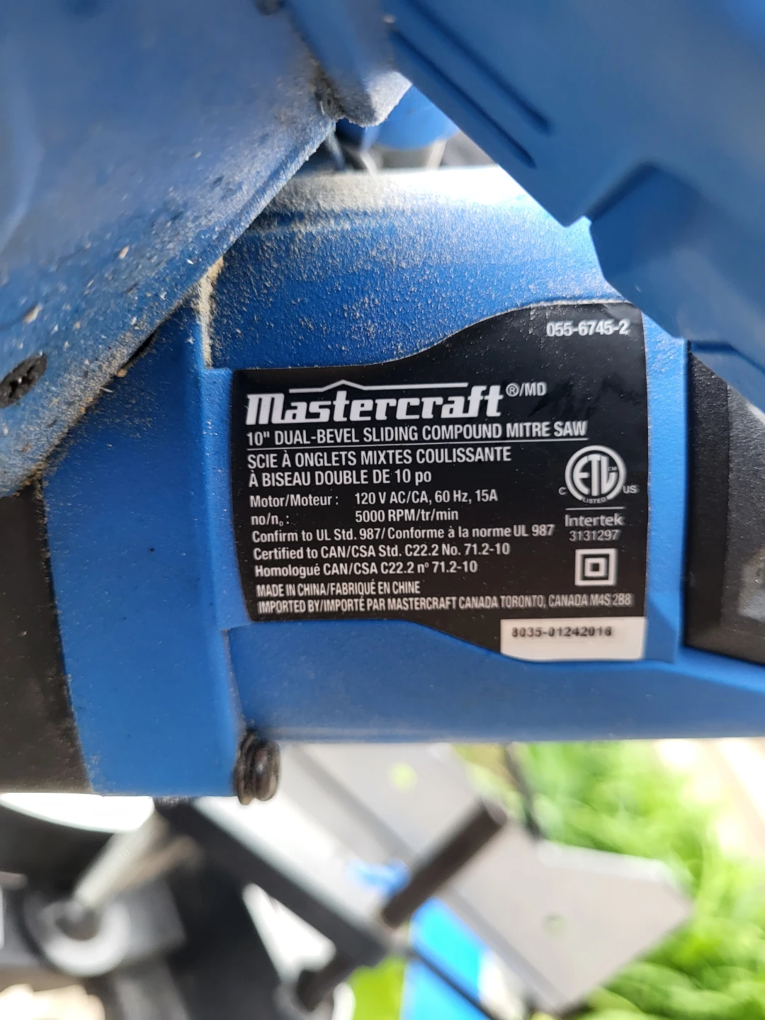 Mastercraft 10" Dual-Bevel Sliding Compound Mitre Saw with Stand - photo 4