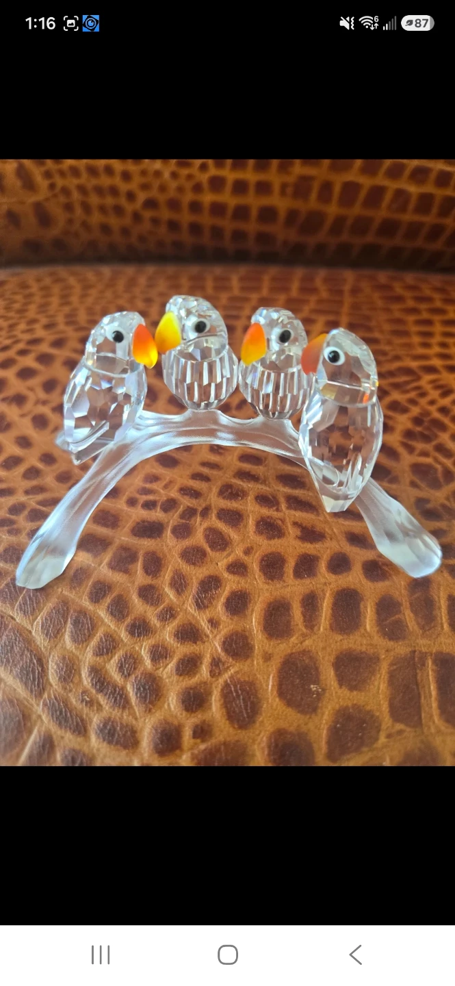 Swarovski Figurines - Birds, Butterfly, Feather Pen - photo 2