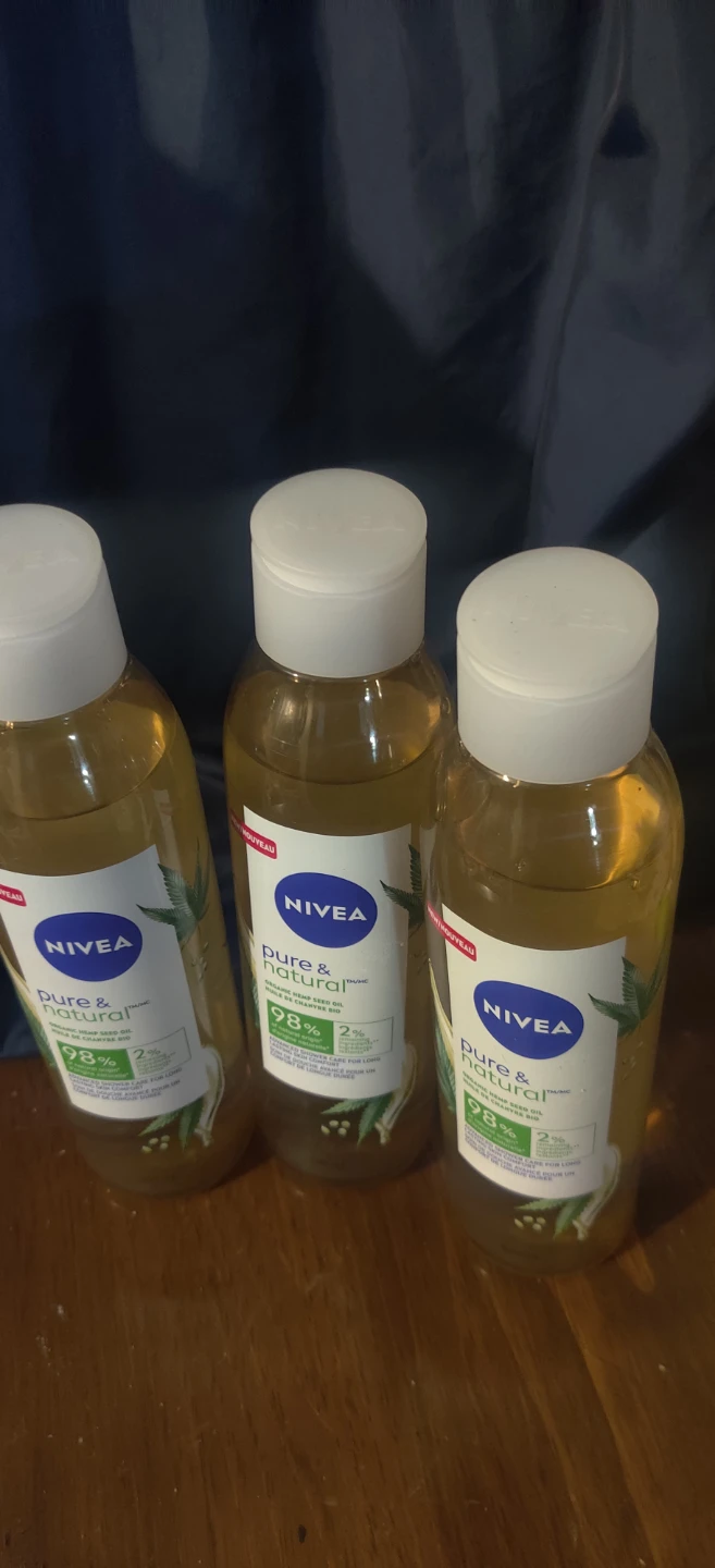 Nivea Pure and Natural Body Washes x 3
