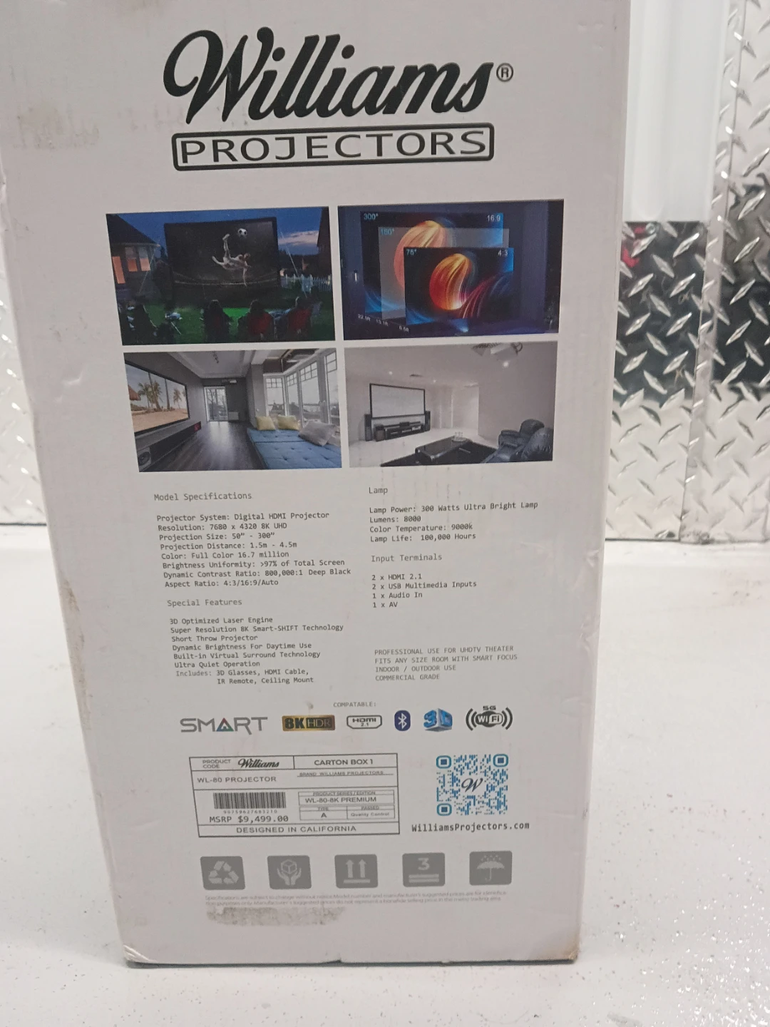 Williams Projectors WL-60 8K HDR Projector