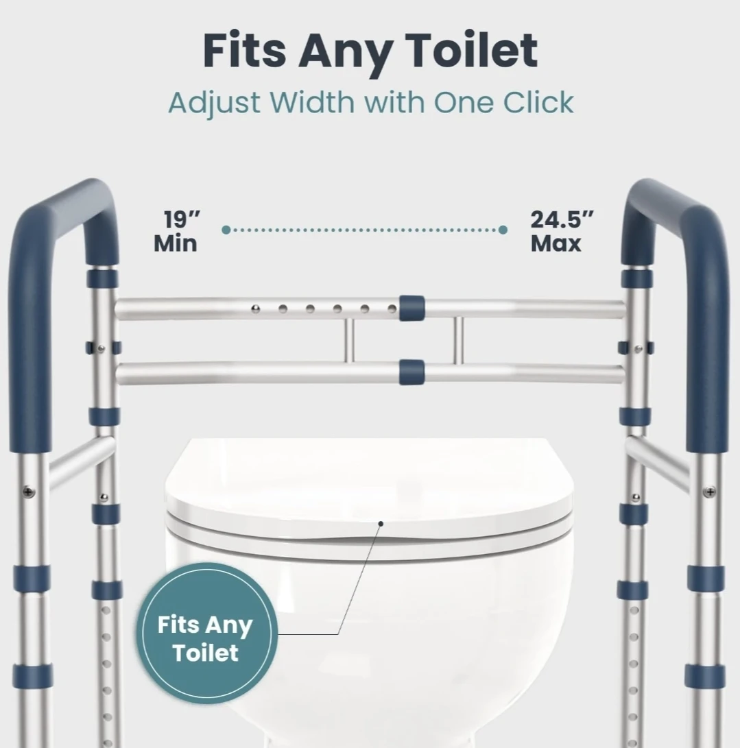 Toilet Safety Rails (350 lb) - photo 3