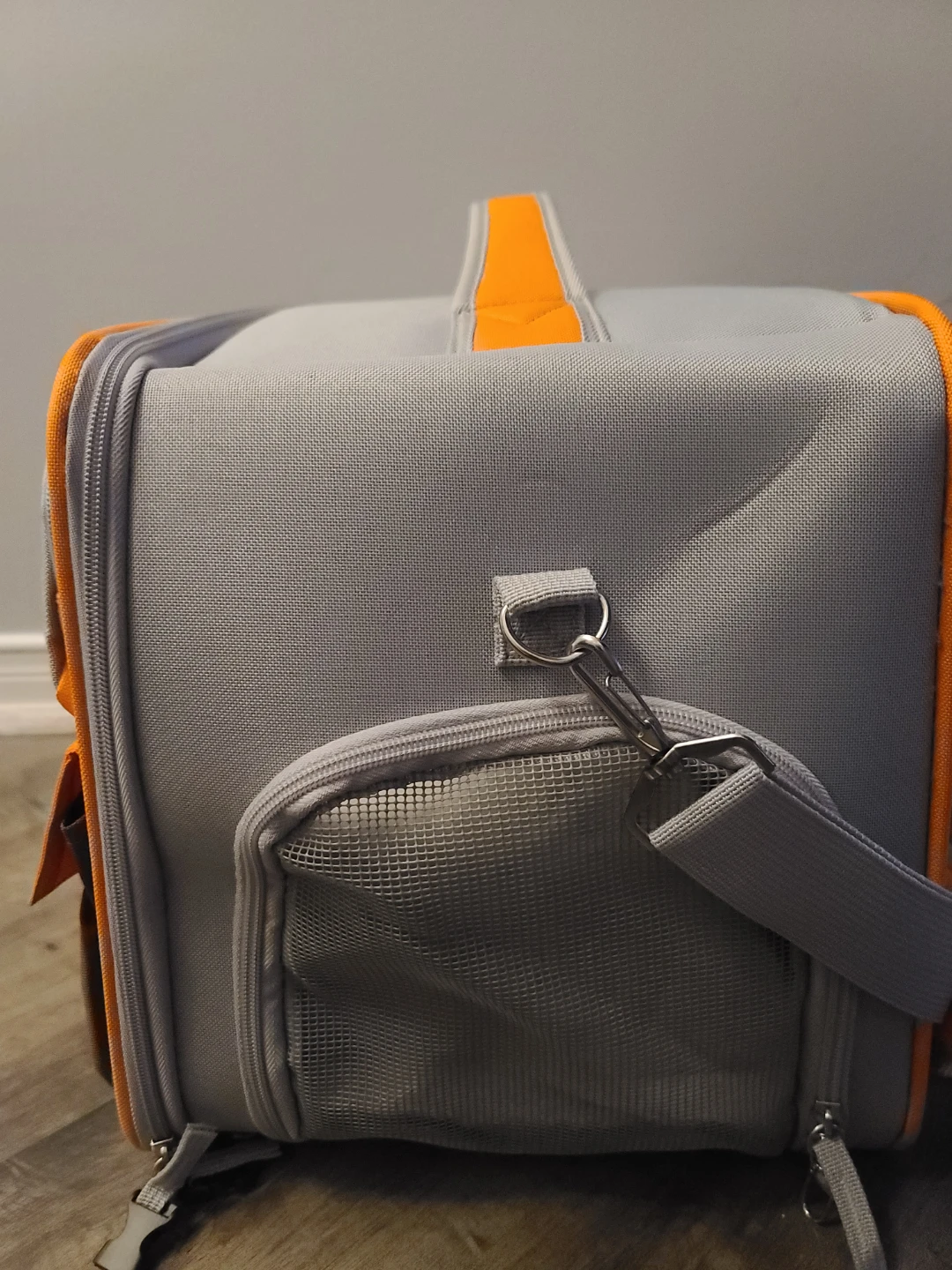 Orange and grey pet carrier/backpack - photo 4