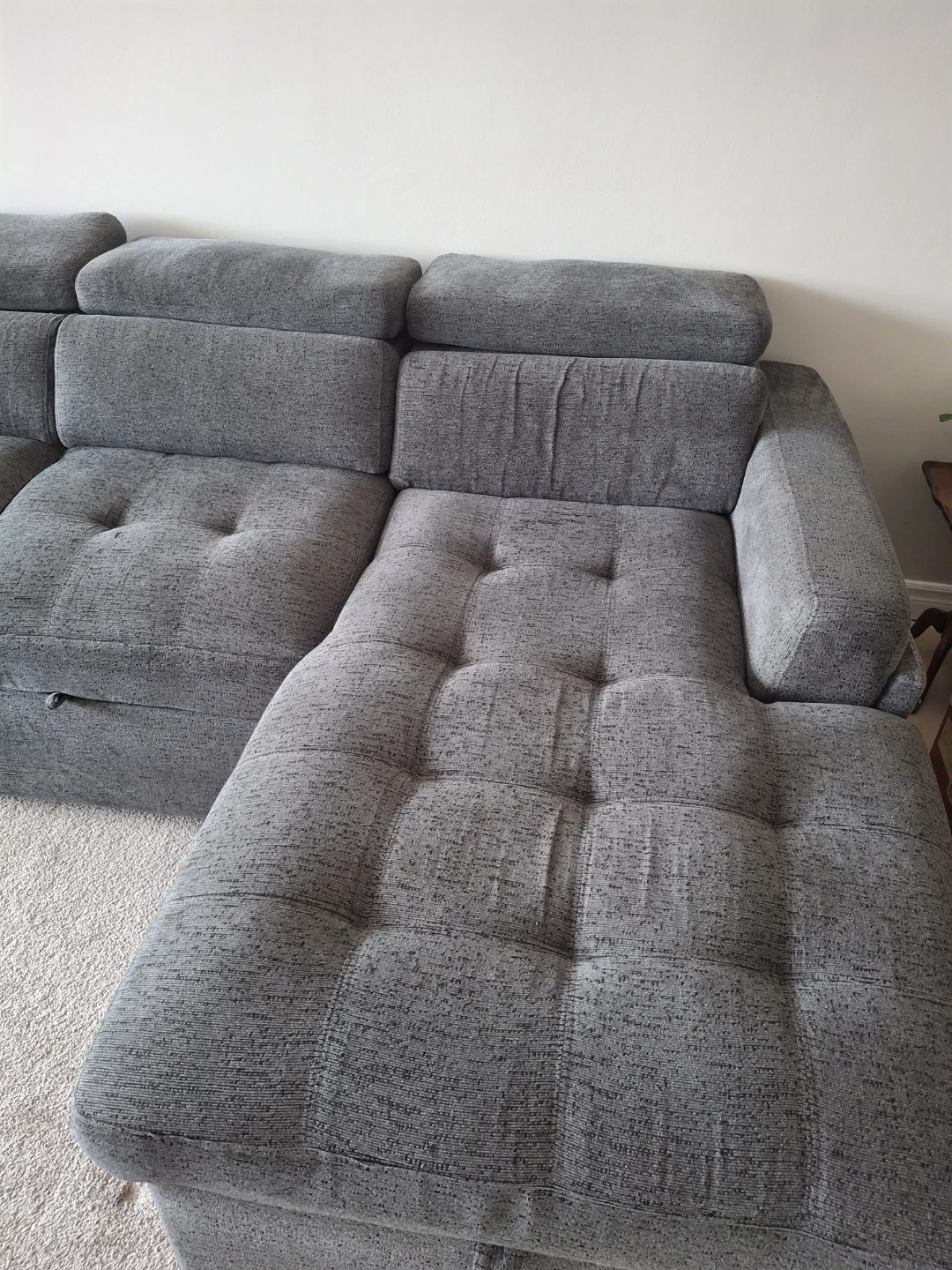 Grey L Shaped Pullout Couch with storage  ▪︎ PICKUP BY JULY 3RD - photo 4