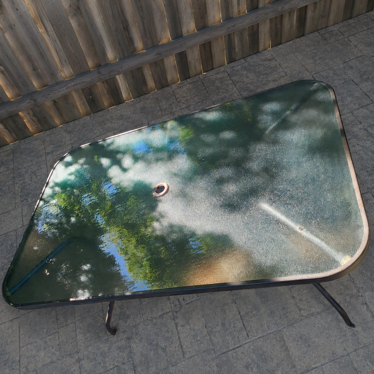 Rectangular Glass Top Patio Table - photo 2