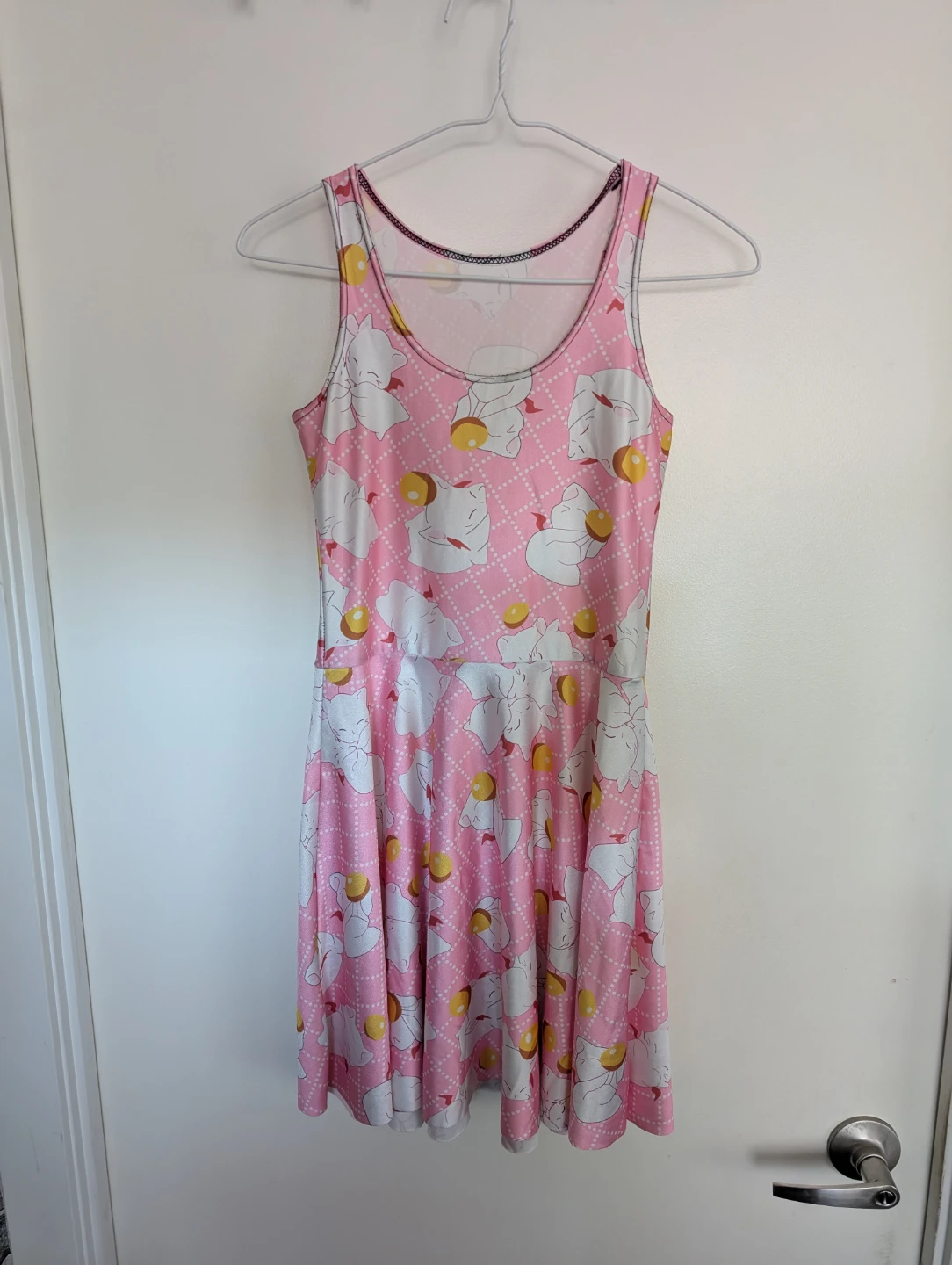 Kawaii Anime Cat Print Skater Dress