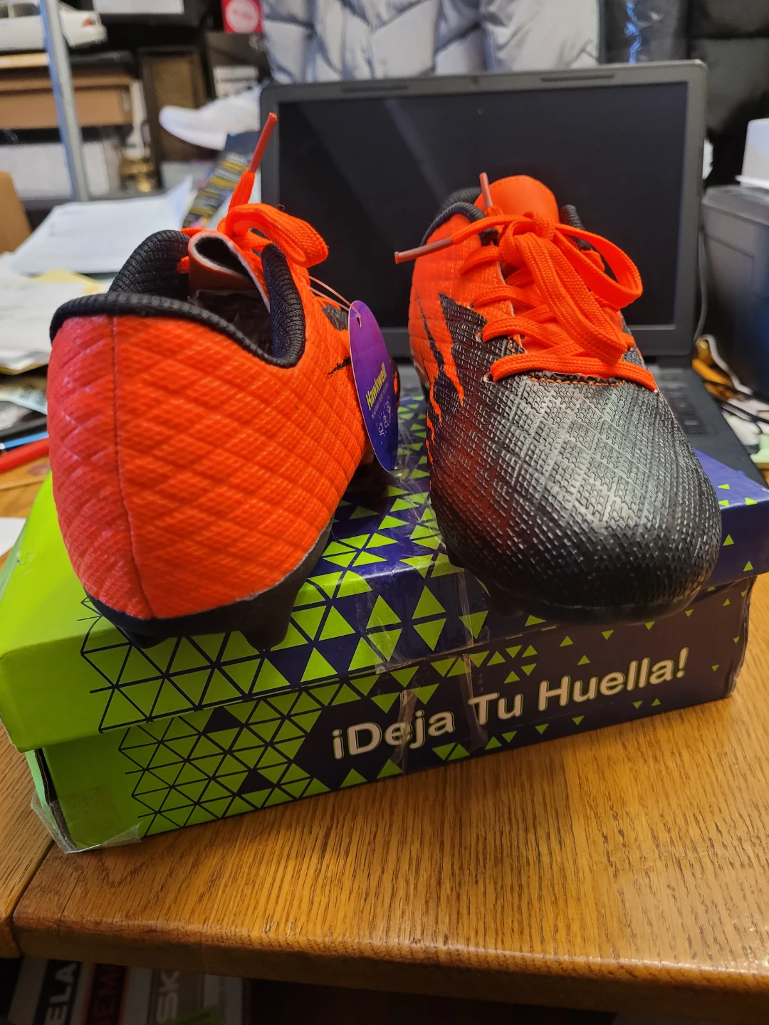 Hawkwell Soccer Cleats - Orange/Black - photo 2
