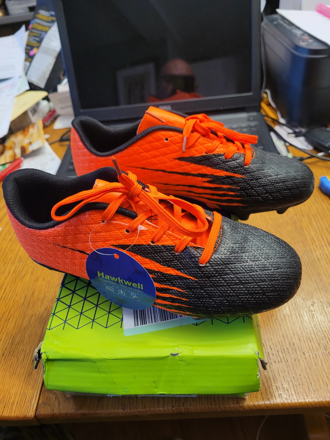 Hawkwell Soccer Cleats - Orange/Black - photo 4
