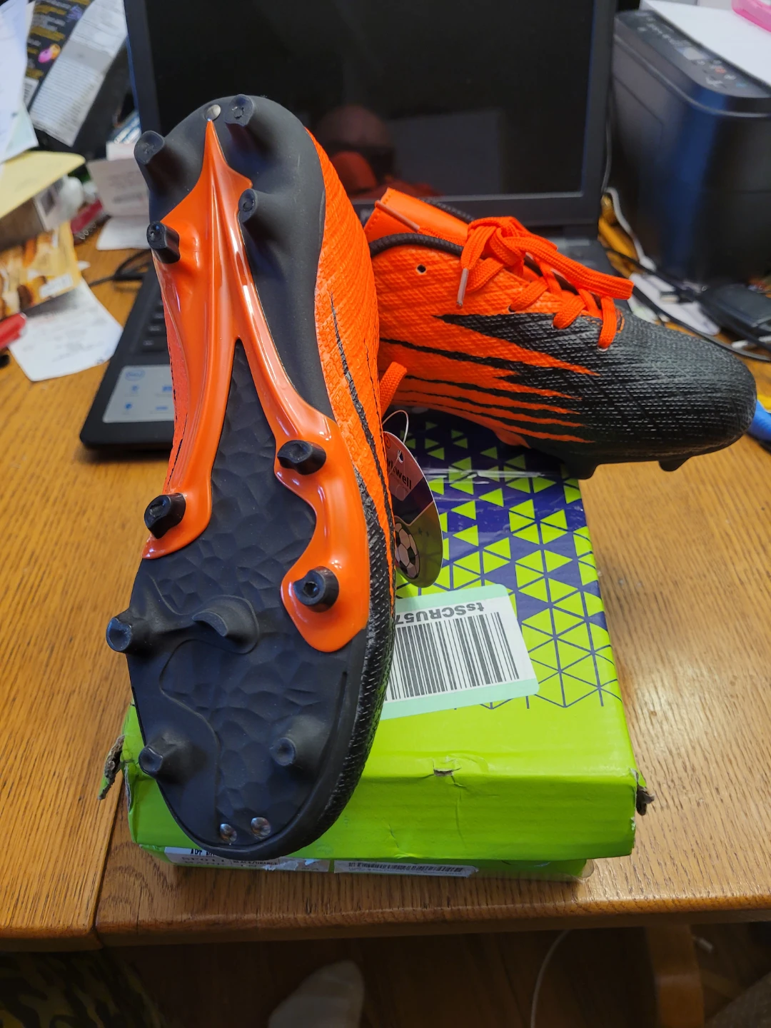 Hawkwell Soccer Cleats - Orange/Black - photo 5
