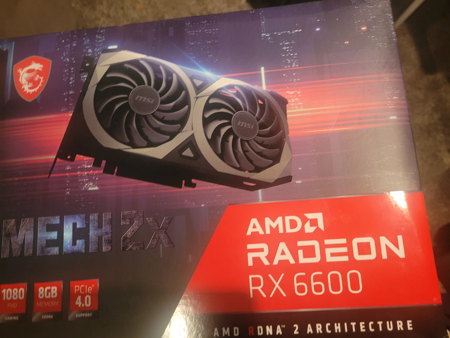 Rx 6600 8 GB 1080p / 1440 p graphics card