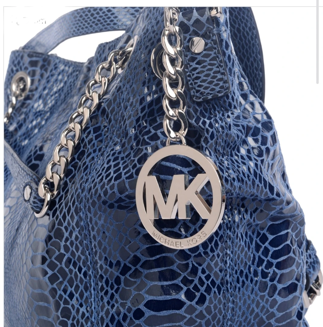 Michael Kors Blue Snakeskin Handbag - photo 4