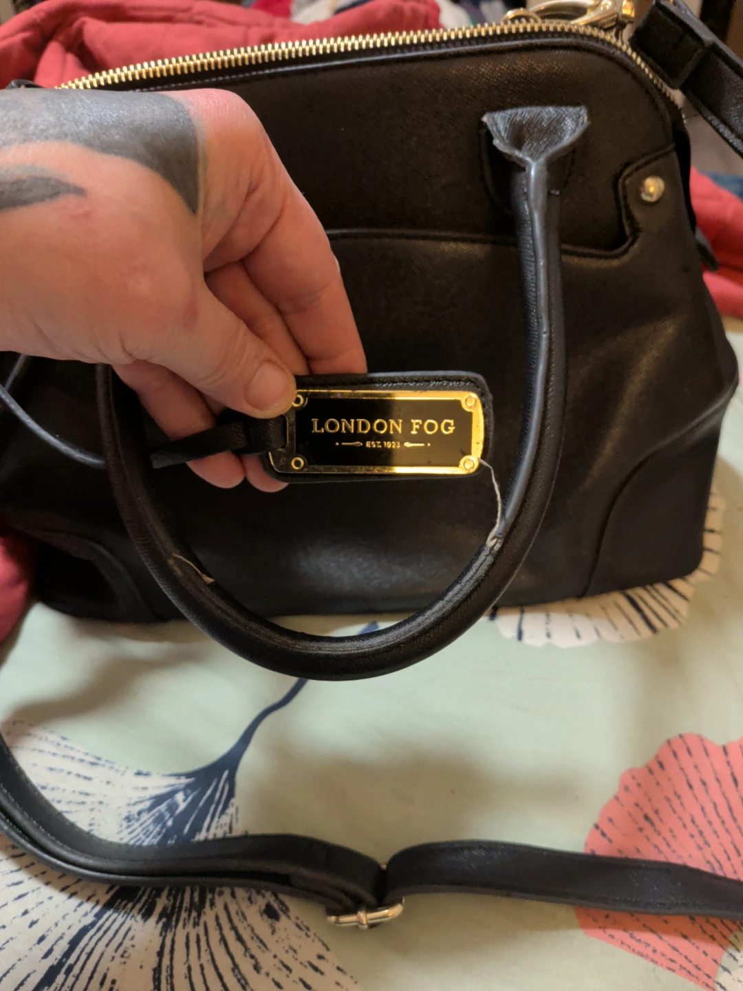 London Fog Black Handbag