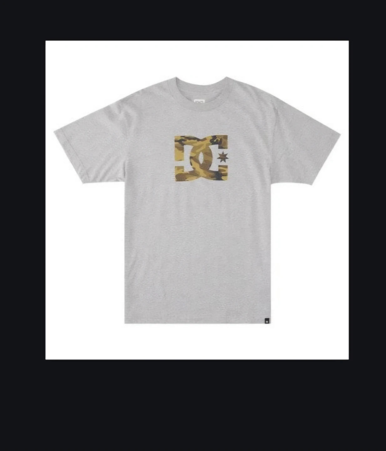 DC Shoes Grey Camo Logo T-Shirt Size M