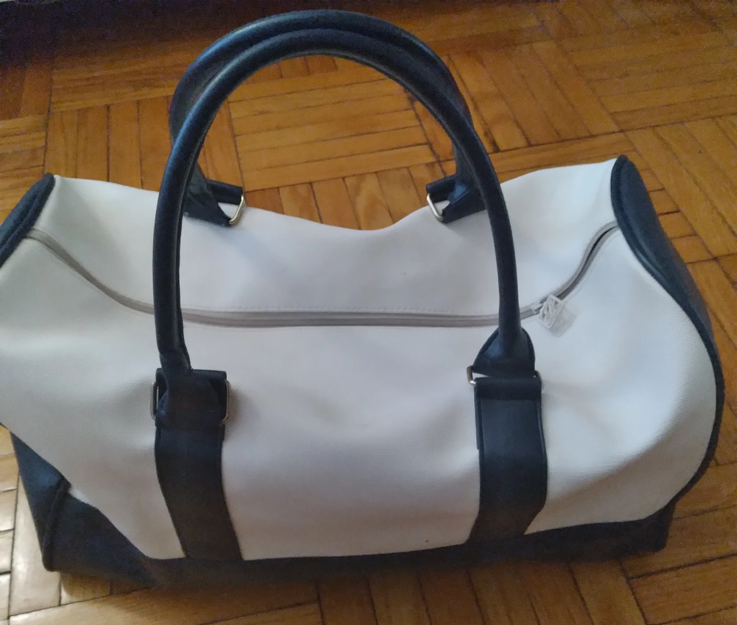 White and Navy Duffle Bag - photo 2