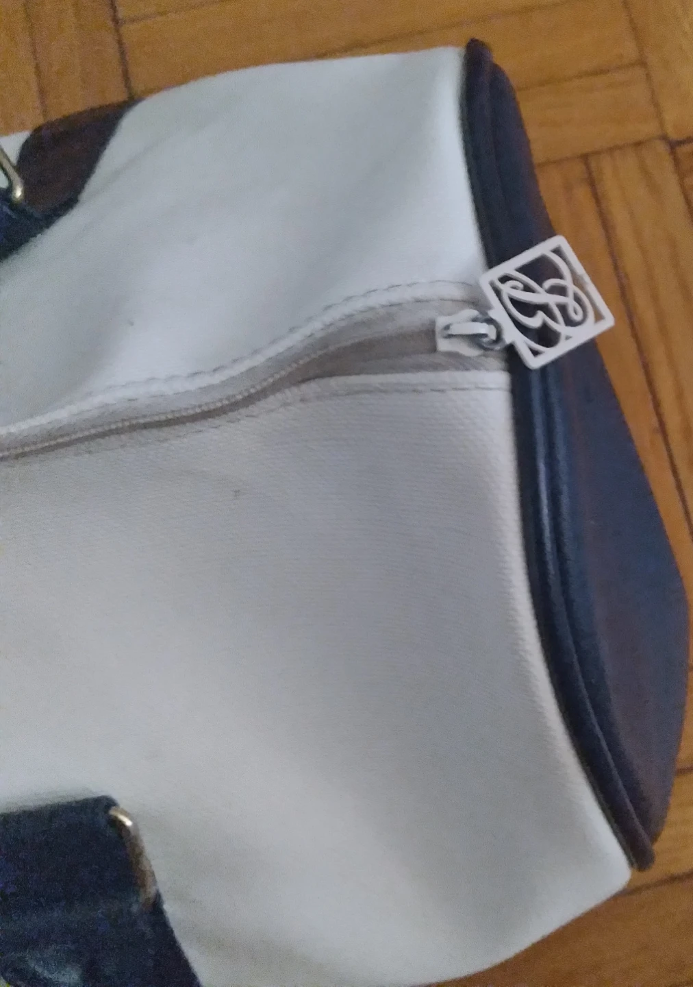 White and Navy Duffle Bag - photo 3