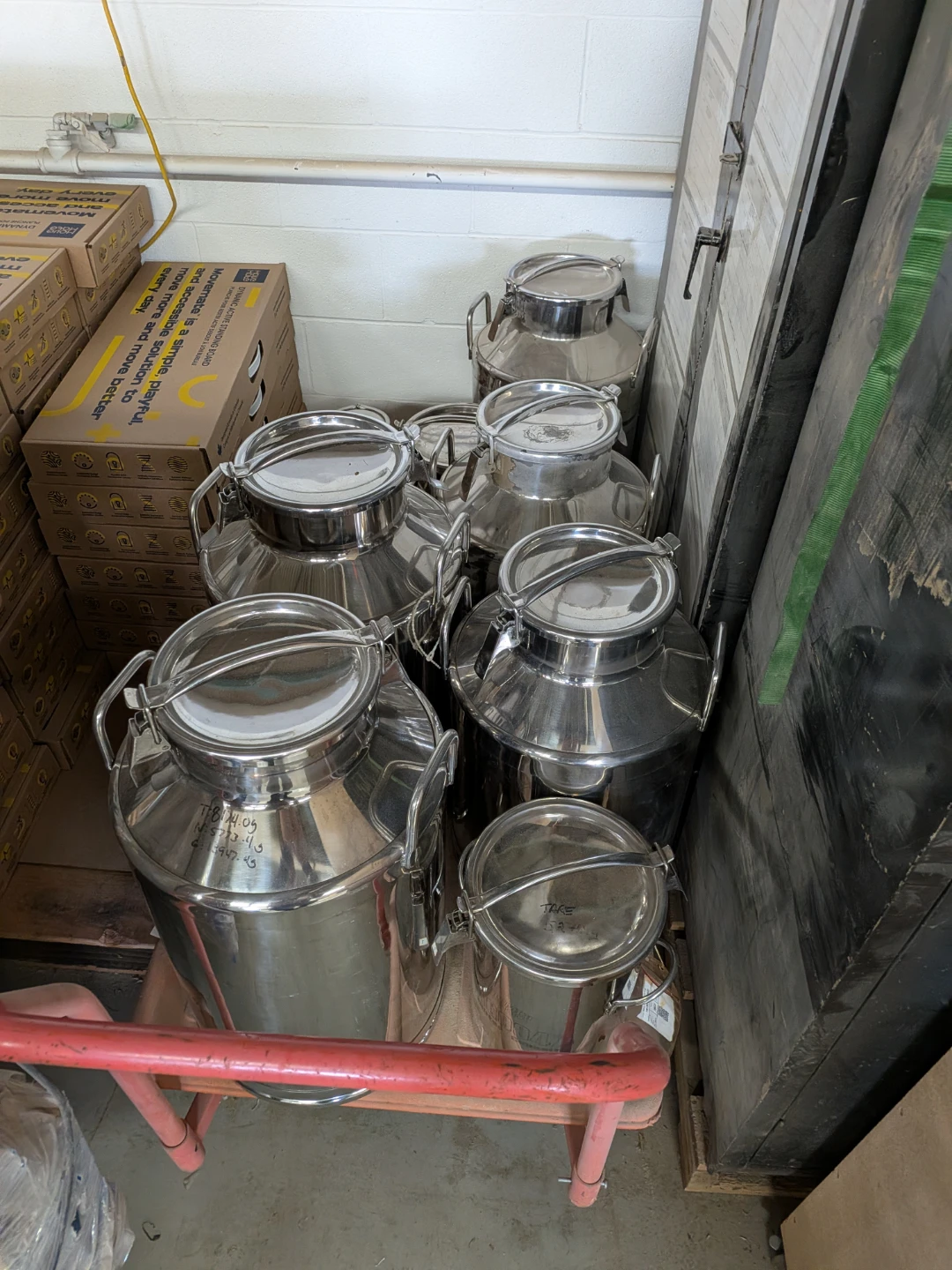Stainless Steel Milk Cans / Storage Containers - photo 2