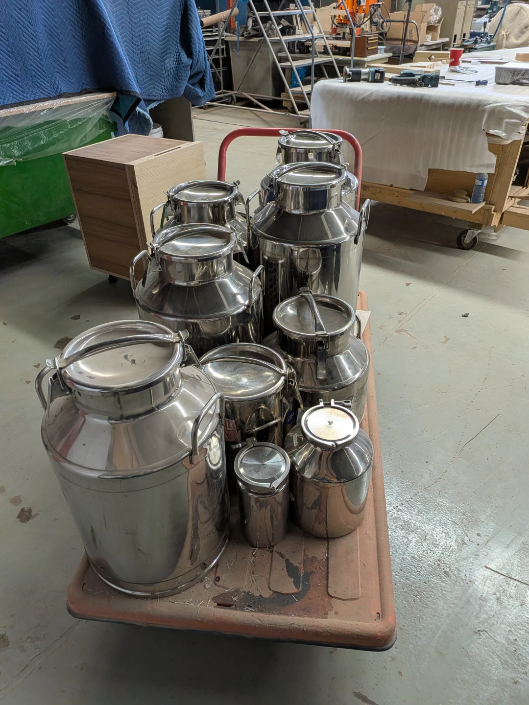 Stainless Steel Milk Cans / Storage Containers - photo 3