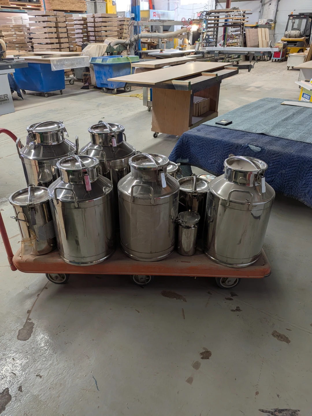 Stainless Steel Milk Cans / Storage Containers - photo 4